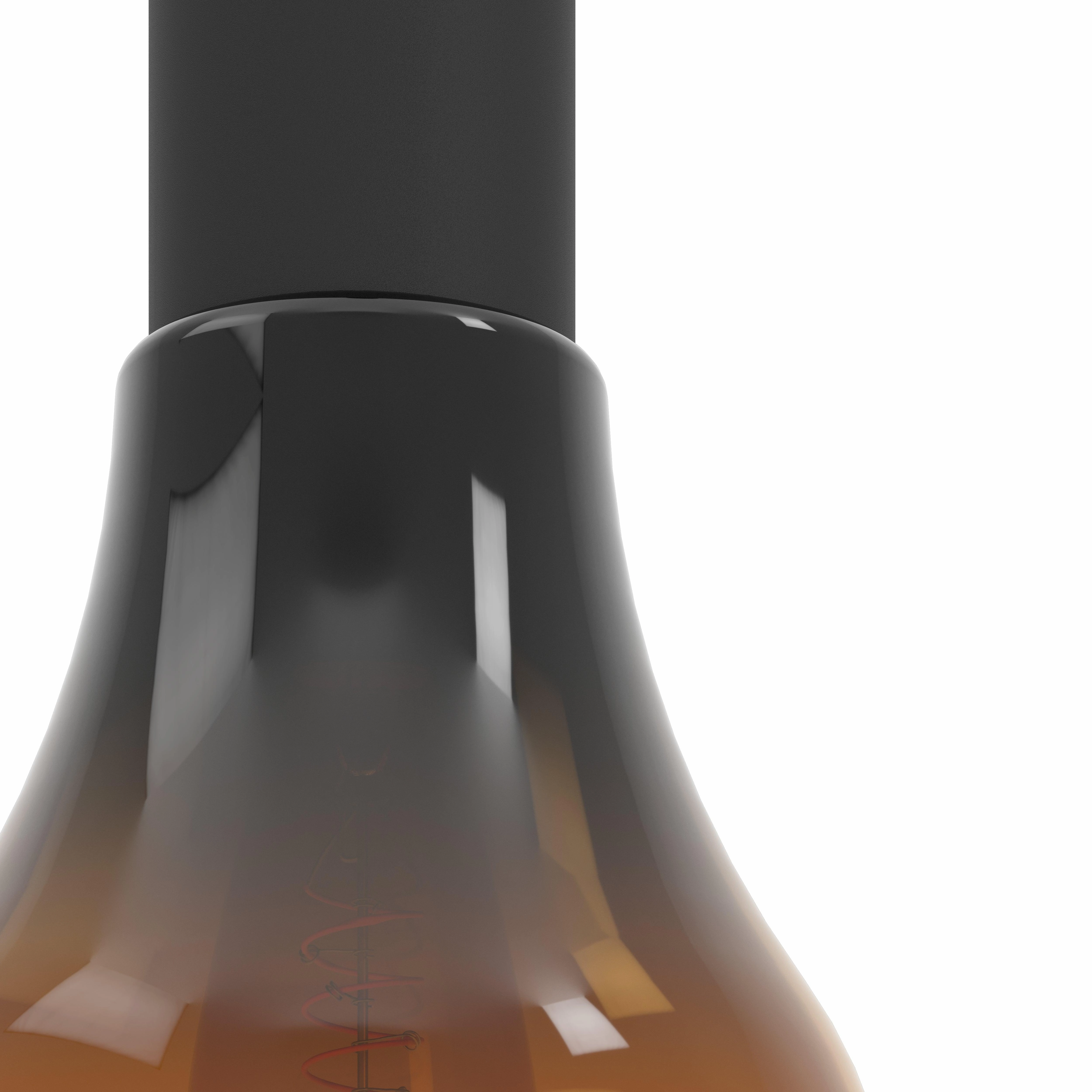 Eglo Chasely Black & Brown Ombre Glass Ceiling Pendant Light