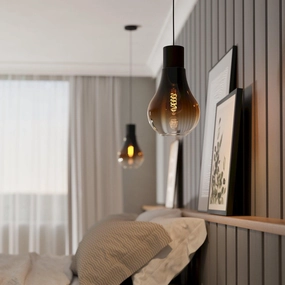 Eglo Chasely Black & Brown Ombre Glass Ceiling Pendant Light sleek LED ceiling lamp