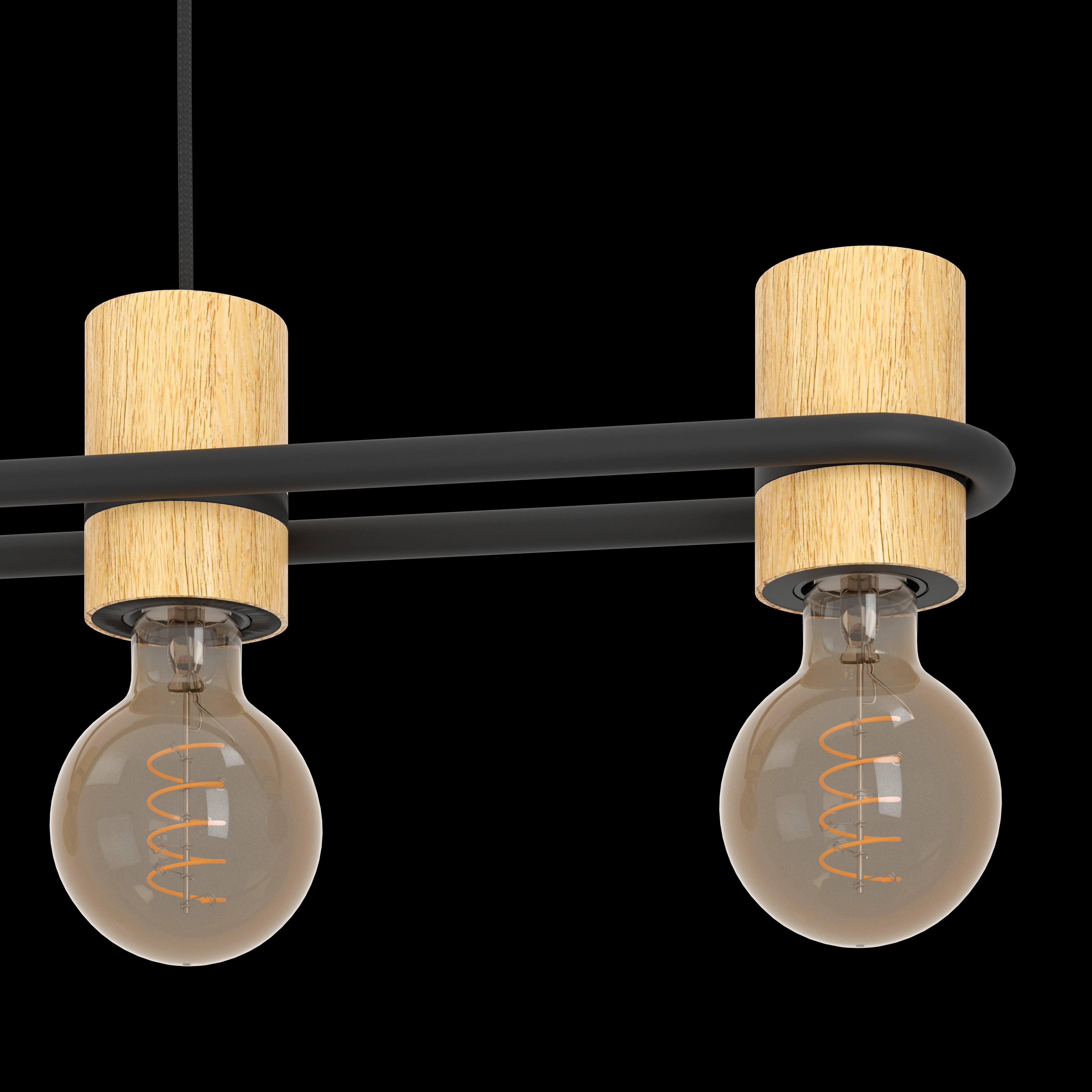 Eglo Chieveley Black Metal 5 Light Ceiling Pendant