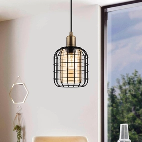 Eglo Chisle Black Wire & Amber Glass Shade Ceiling Pendant sleek LED ceiling lamp