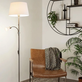 Eglo Conesa Nickel Mother & Child Floor Lamp creative lampshade design