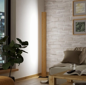 Eglo Connect Anchorena-Z Smart LED Wooden Modern Floor Lamp creative lampshade design