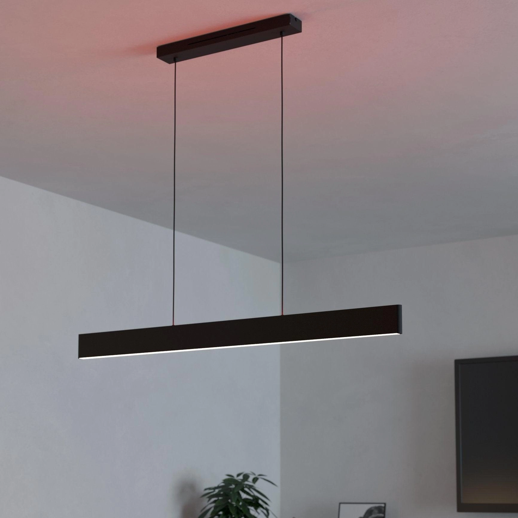 Eglo Connect Andreas-Z Smart LED Black Bar Ceiling Pendant