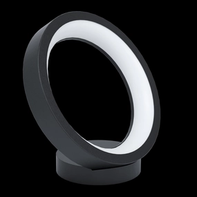 Eglo Connect Marghera-Z Smart Black LED Ring Shaped Table Lamp energy-saving LED light
