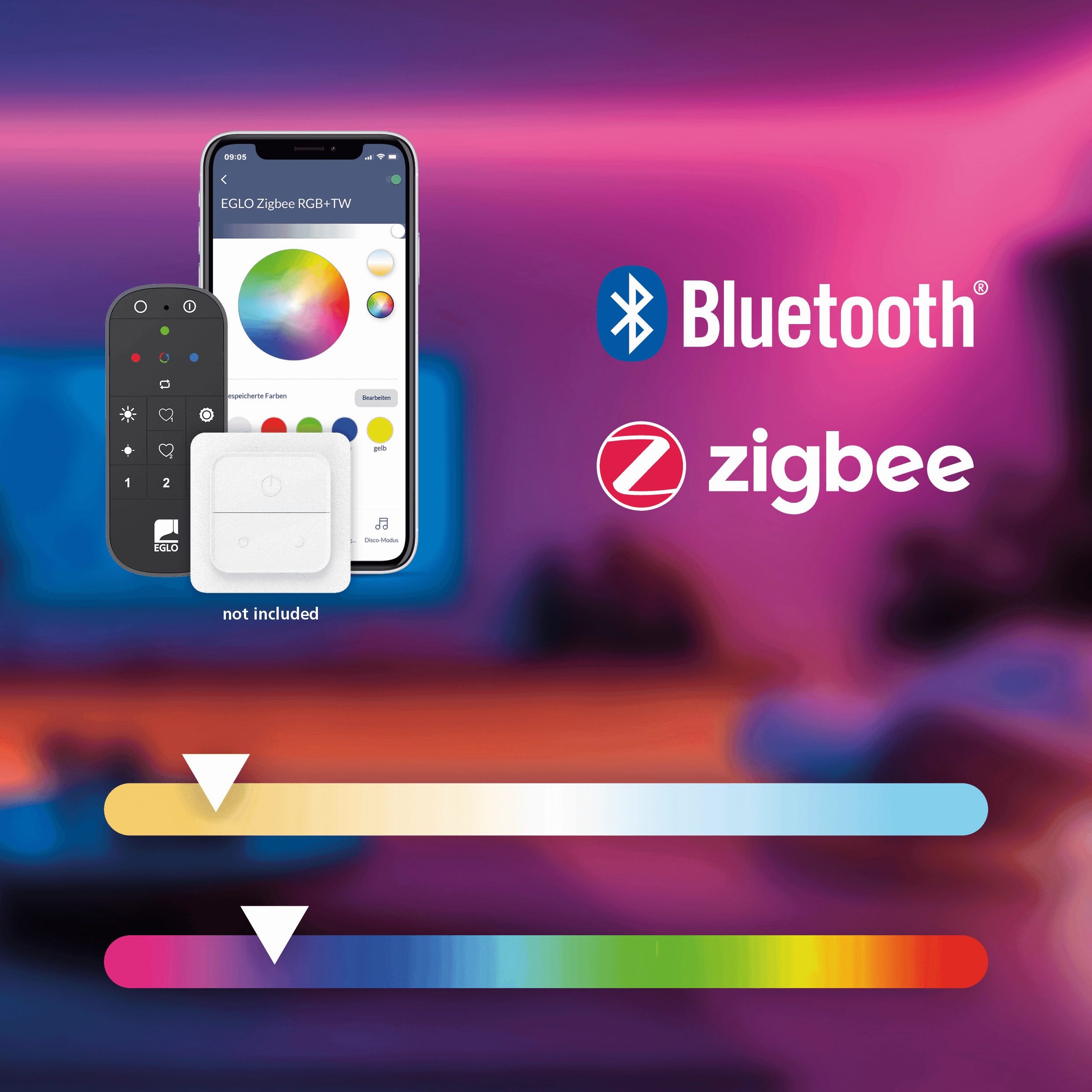 Eglo Connect Simolaris-Z Smart Black LED Table Lamp