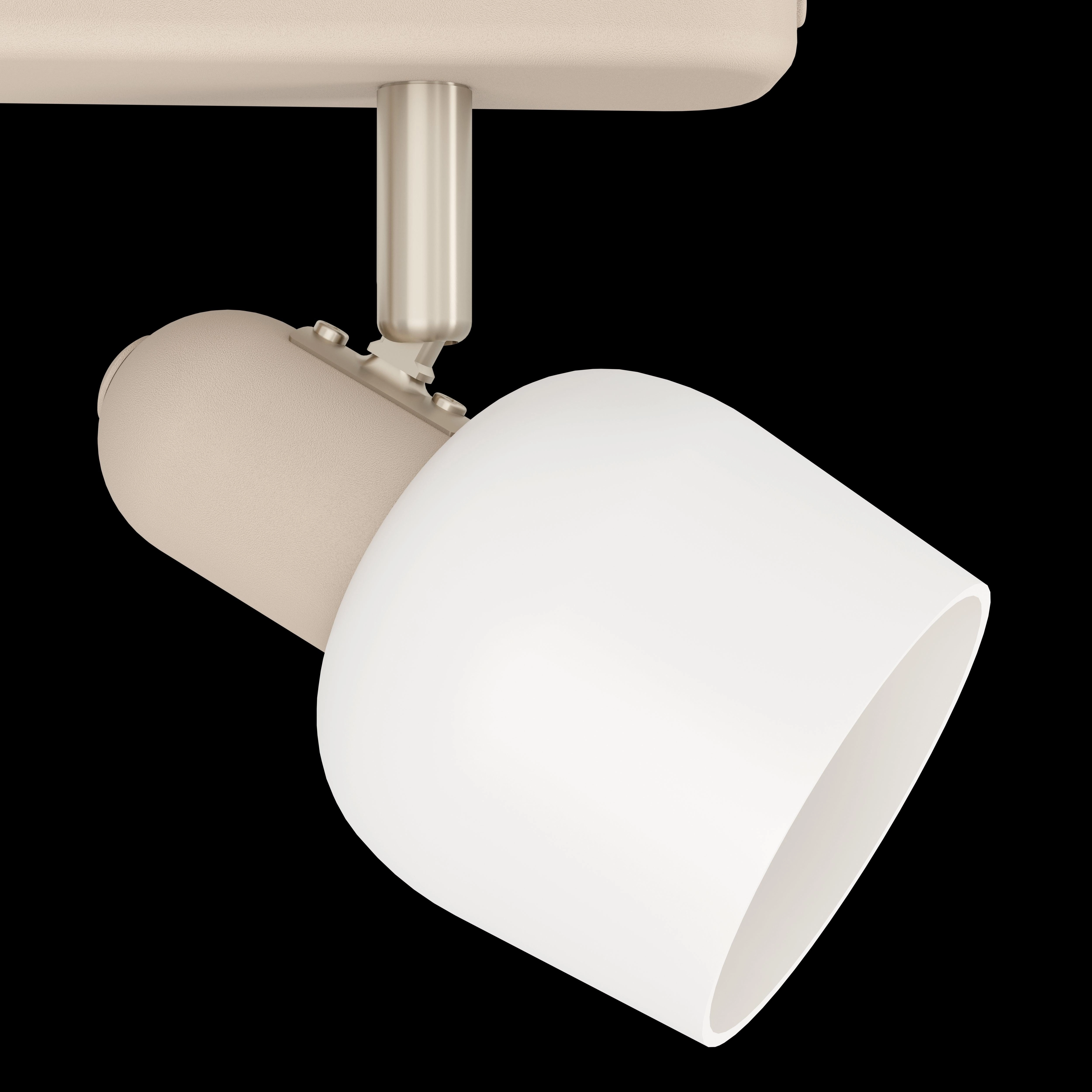Eglo Corato Sand & White Glass 3 Light Bar Spotlight