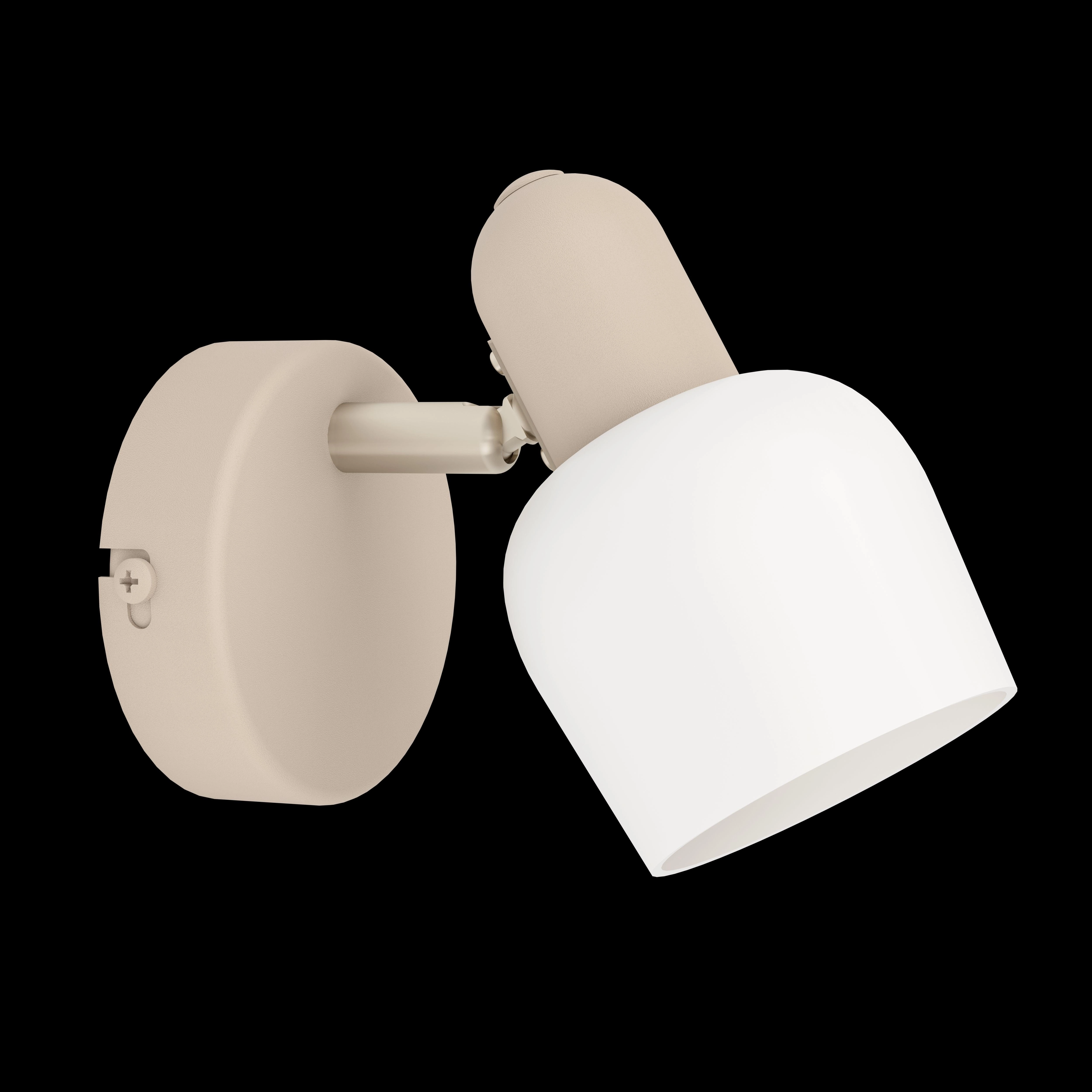 Eglo Corato Sand & White Glass Wall Spotlight