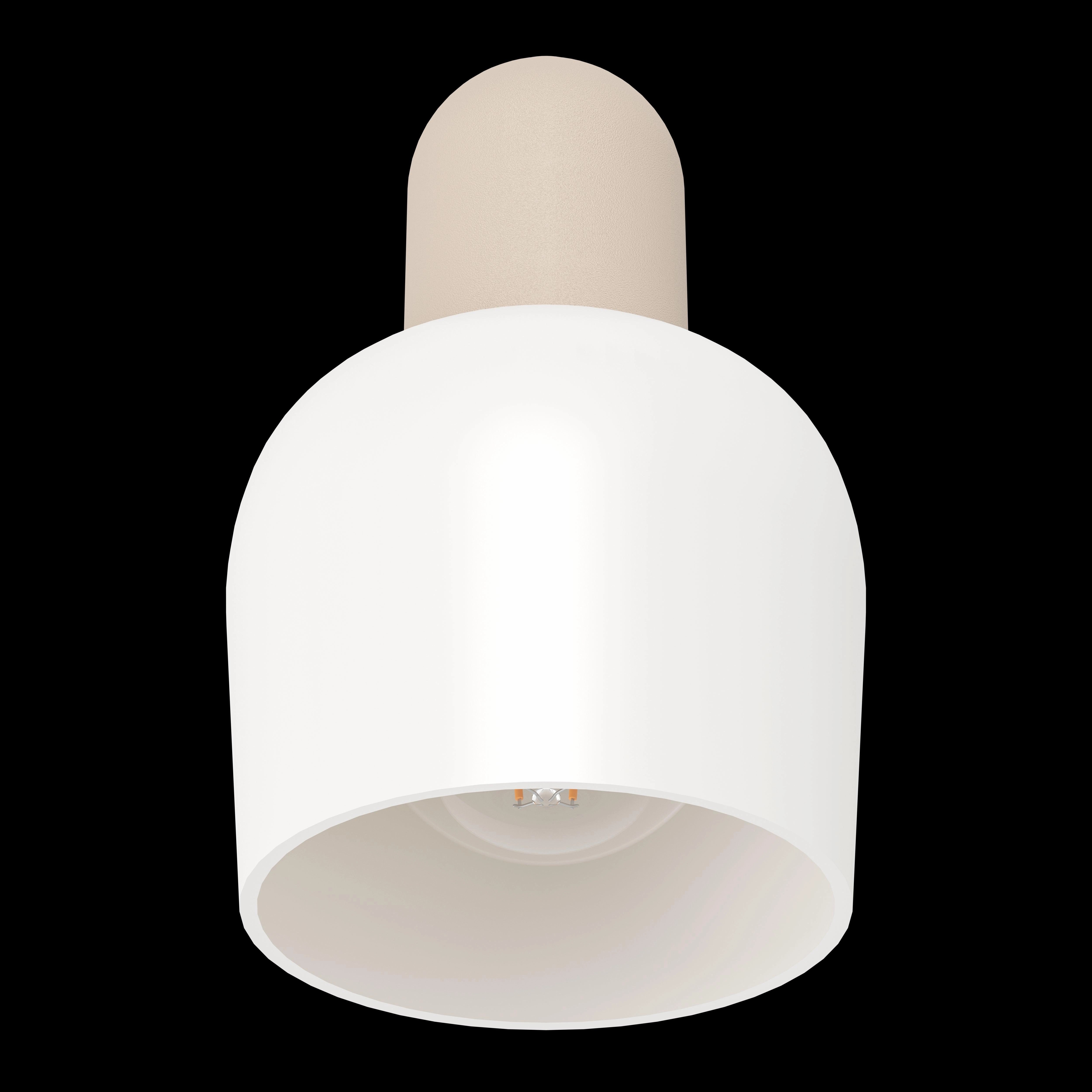 Eglo Corato Sand & White Glass Wall Spotlight
