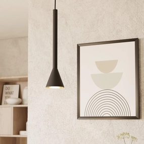 Eglo Cortaderas Black & Gold Ceiling Pendant sleek LED ceiling lamp