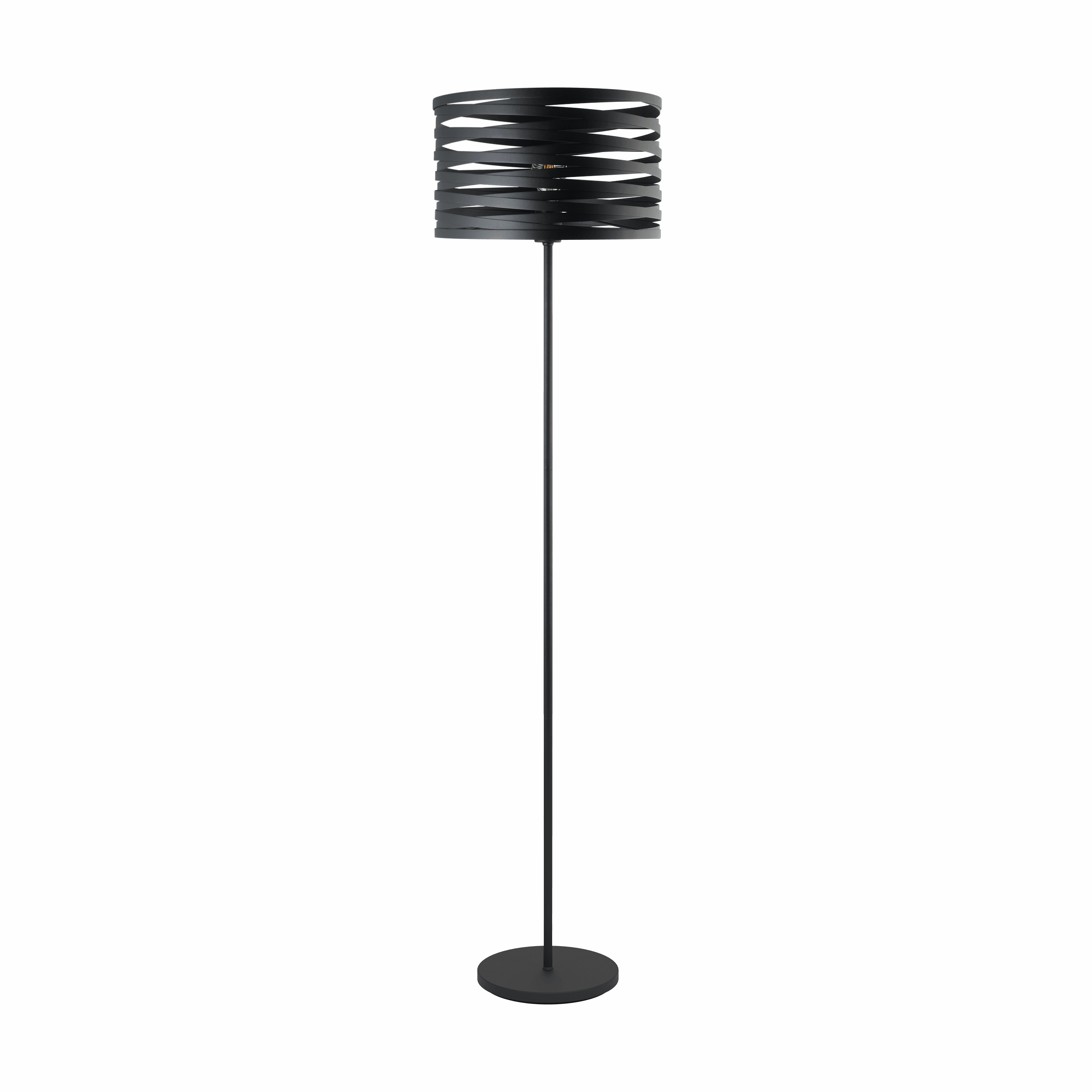 Eglo Cremella Black Steel Shaded Floor Lamp