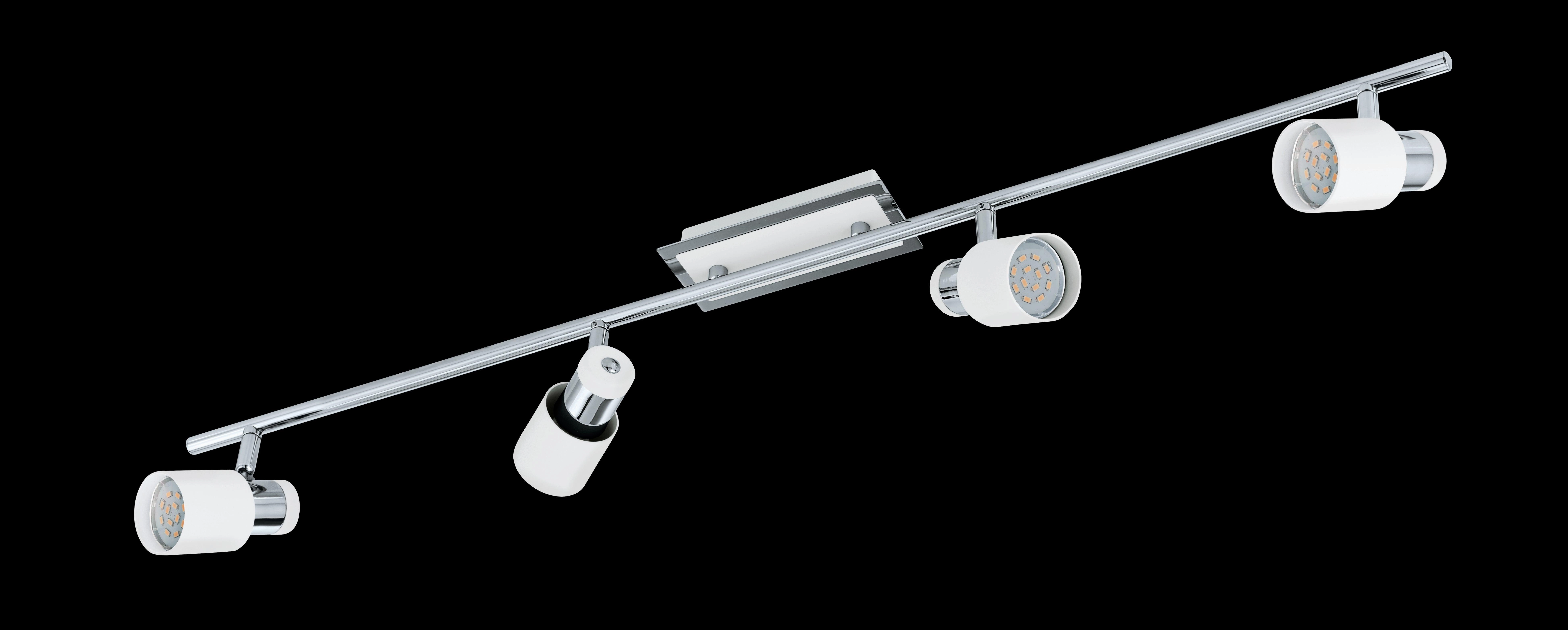 Eglo Davida Chrome & White 4 Light Bar Spotlight