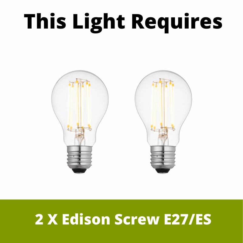 Eglo Dellow Brass Mesh & Black 2 Light Bar Spotlight