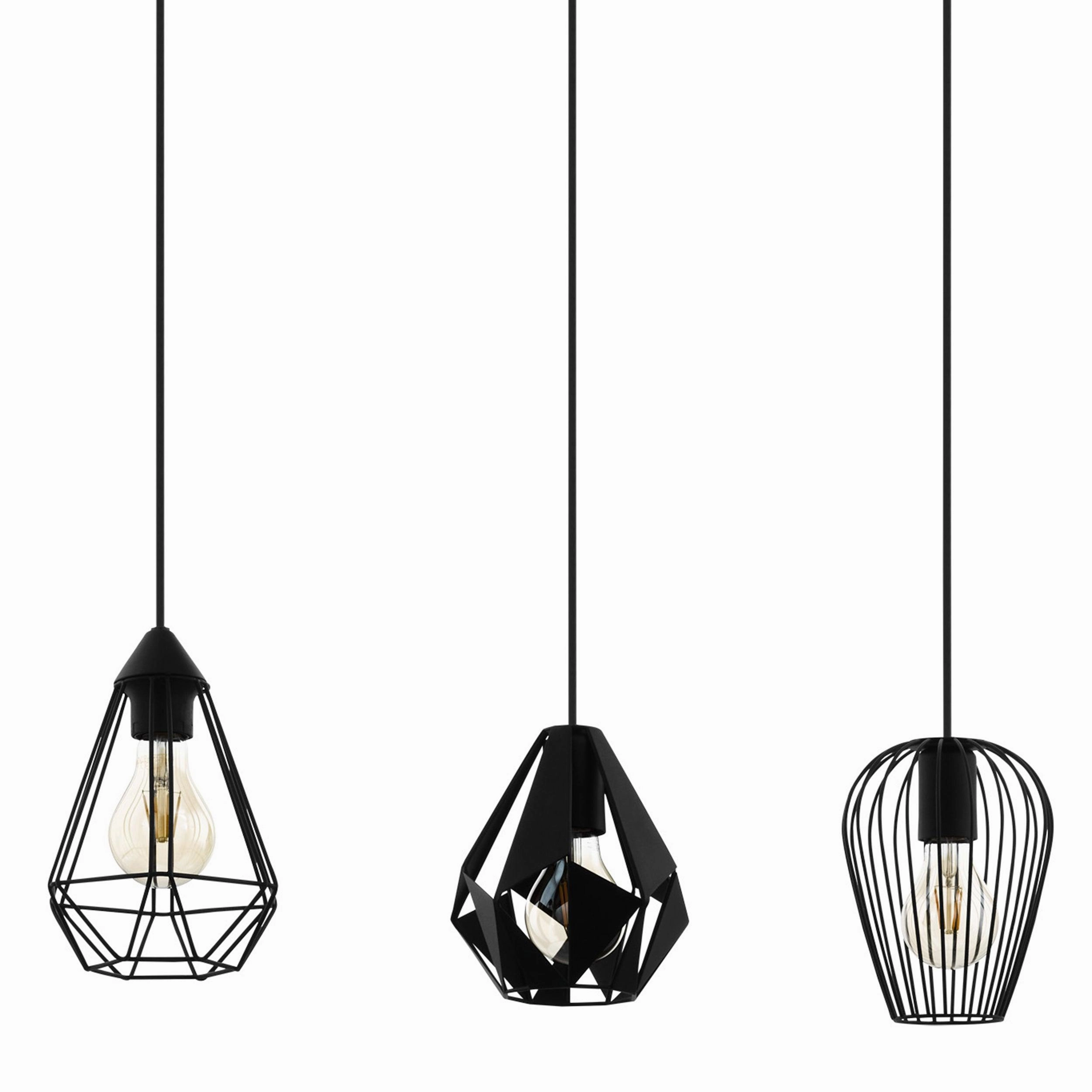 Eglo Distaff 3 Light Geometric Bar Ceiling Pendant