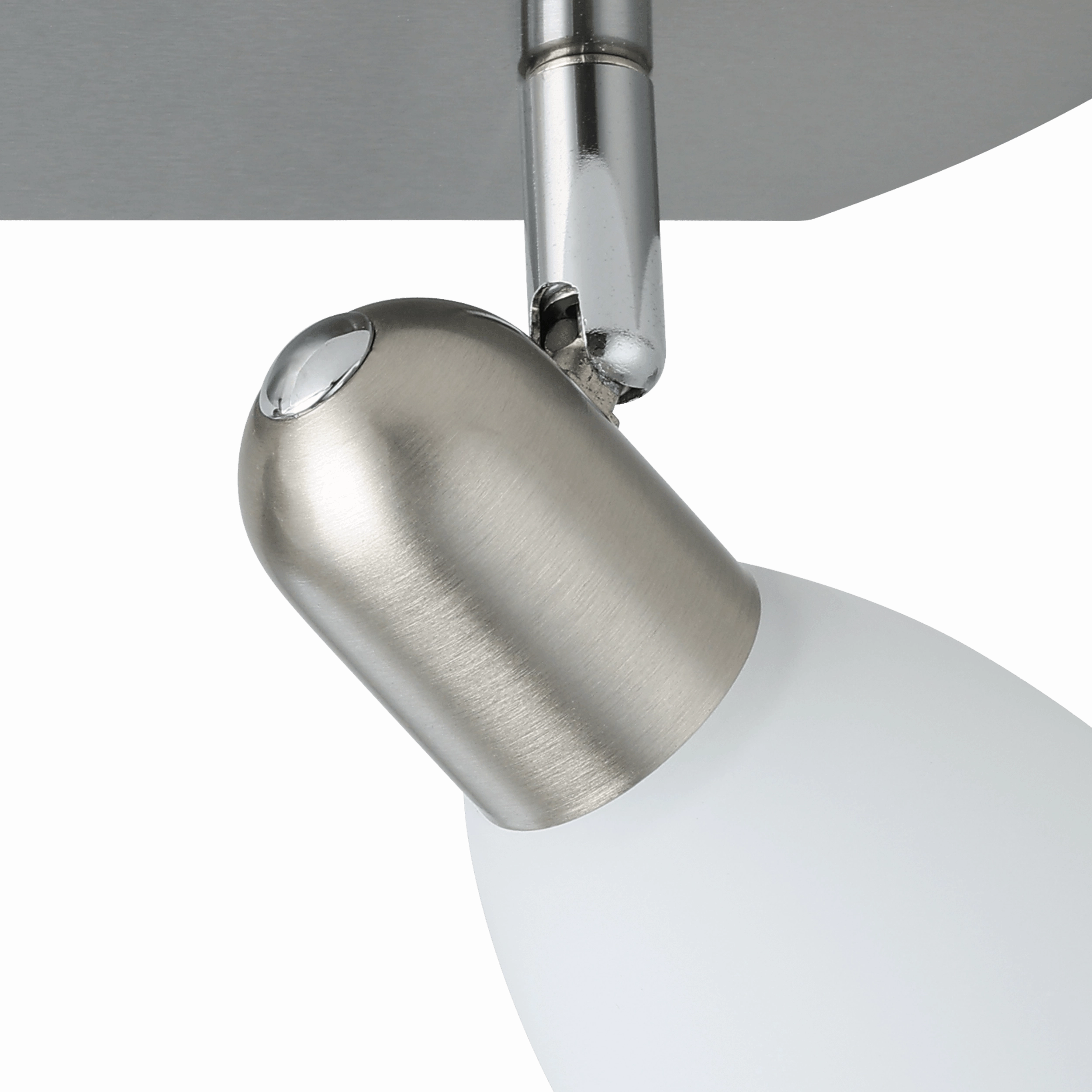 Eglo Enea Nickel & Satin Glass 2 Light Bar Spotlight