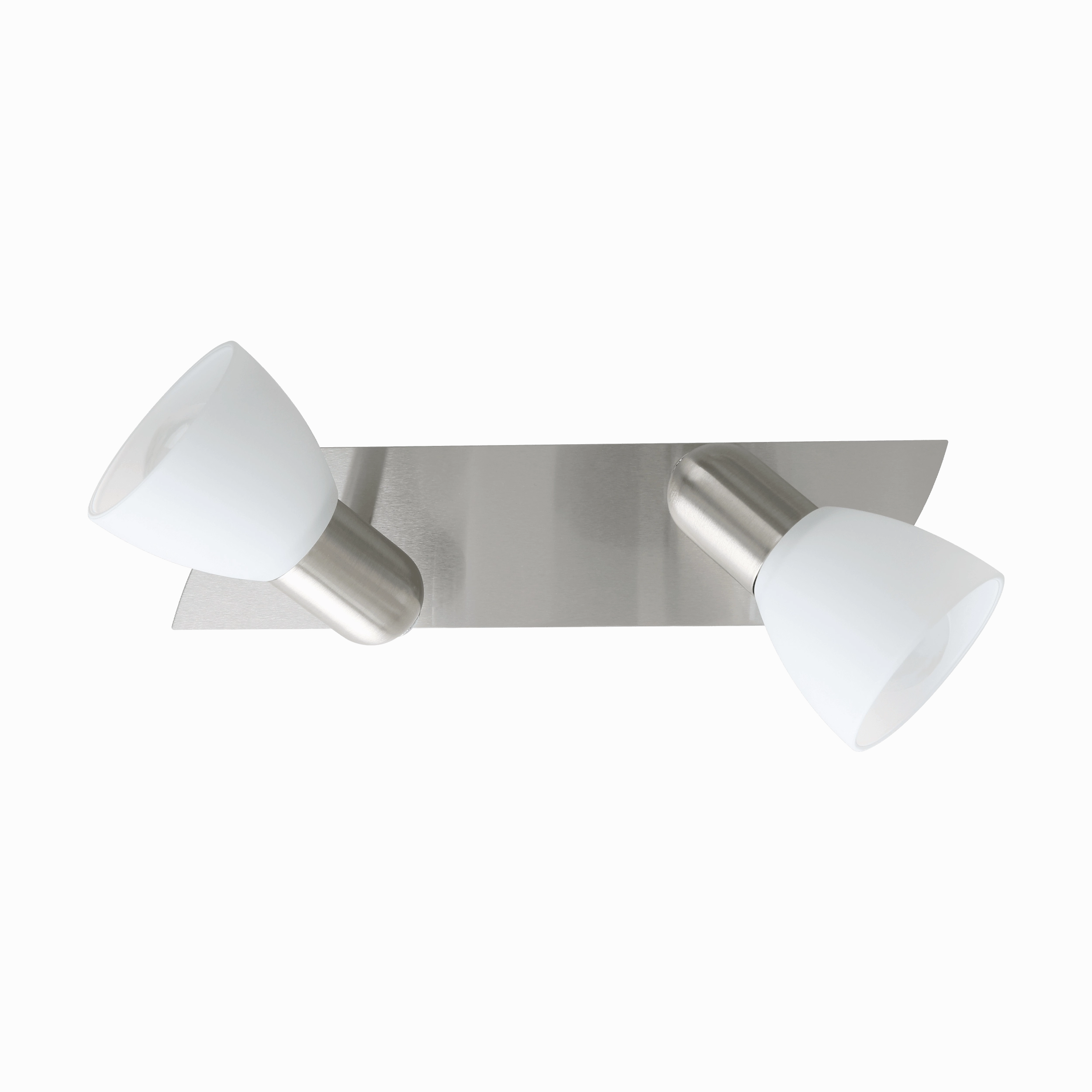 Eglo Enea Nickel & Satin Glass 2 Light Bar Spotlight