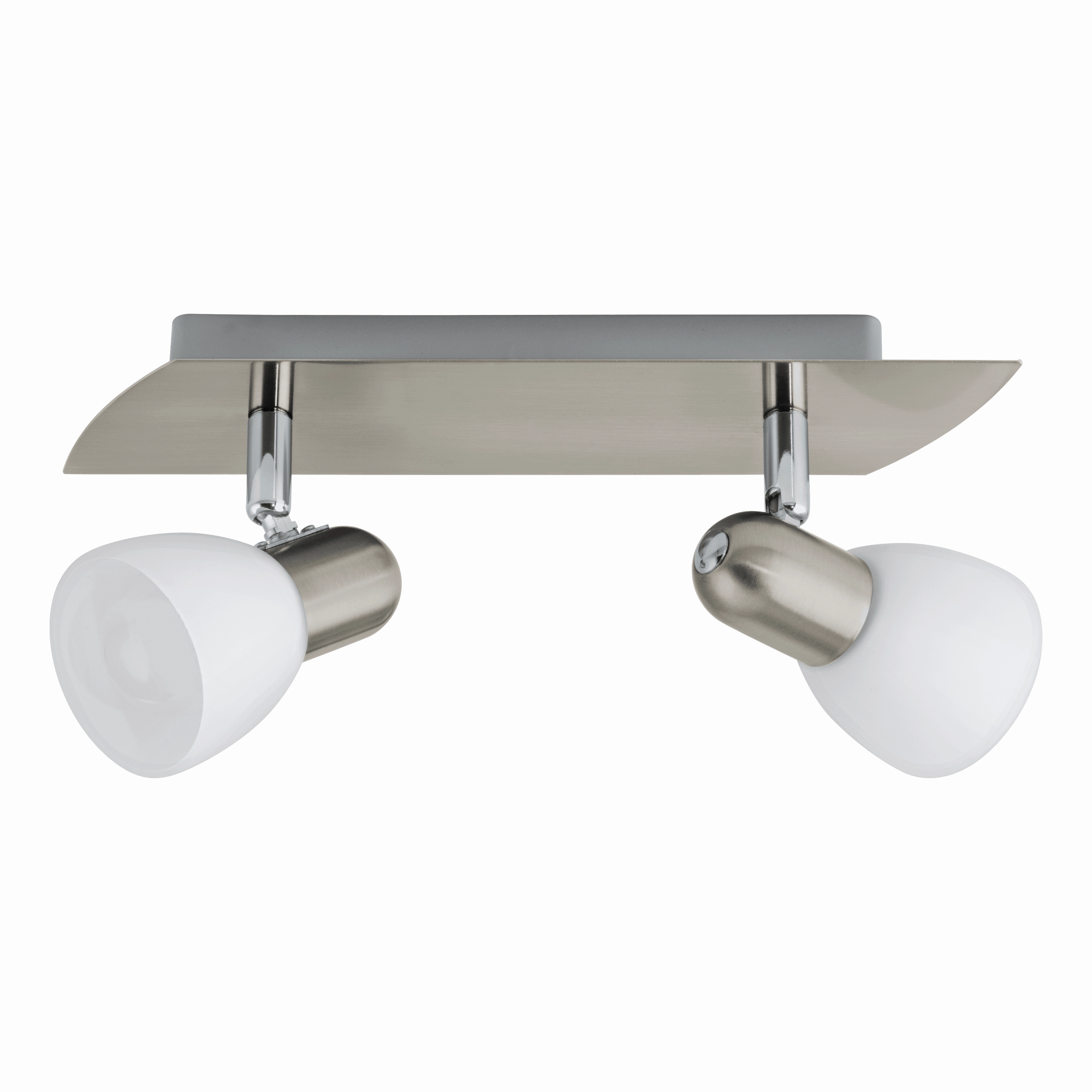 Eglo Enea Nickel & Satin Glass 2 Light Bar Spotlight