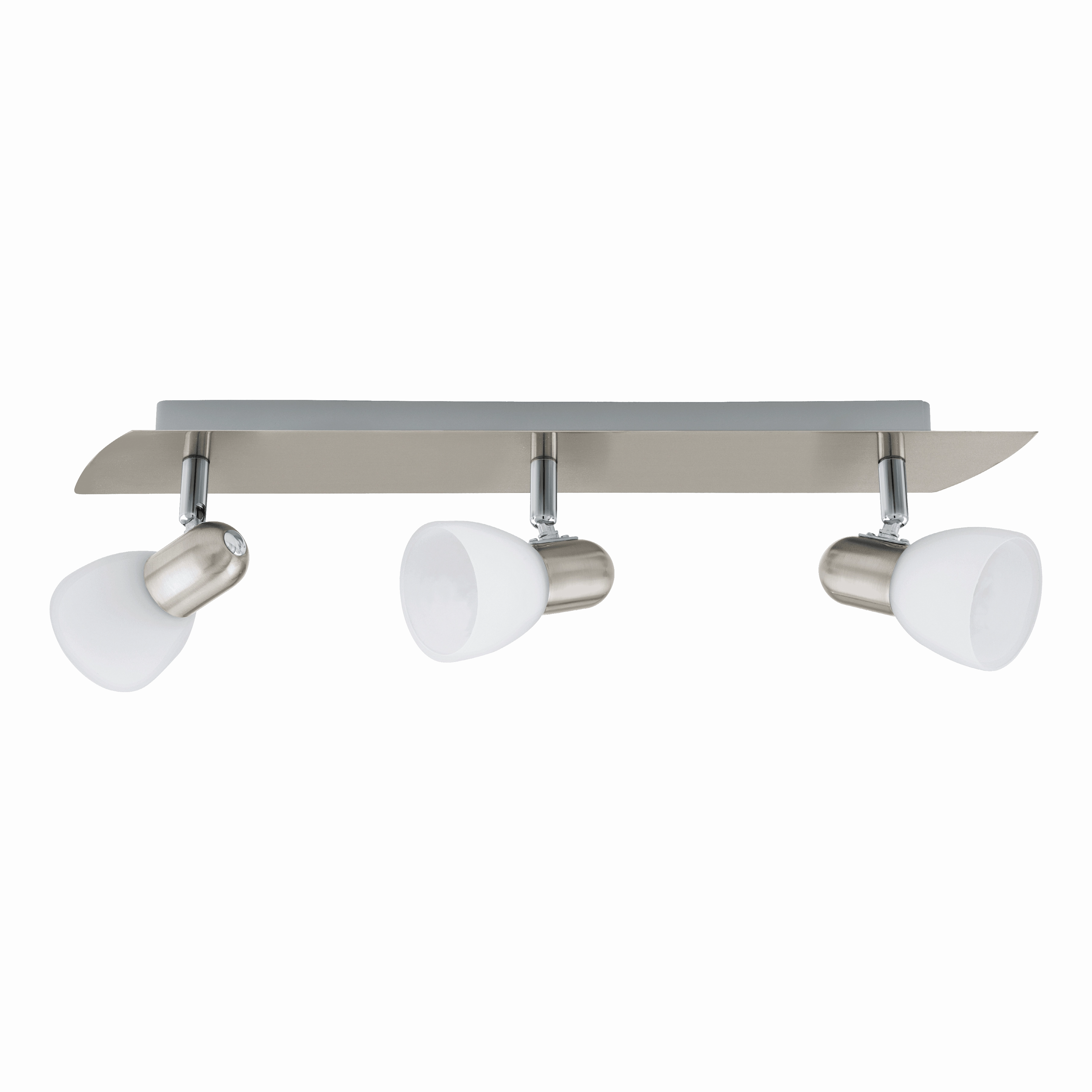 Eglo Enea Nickel & Satin Glass 3 Light Bar Spotlight