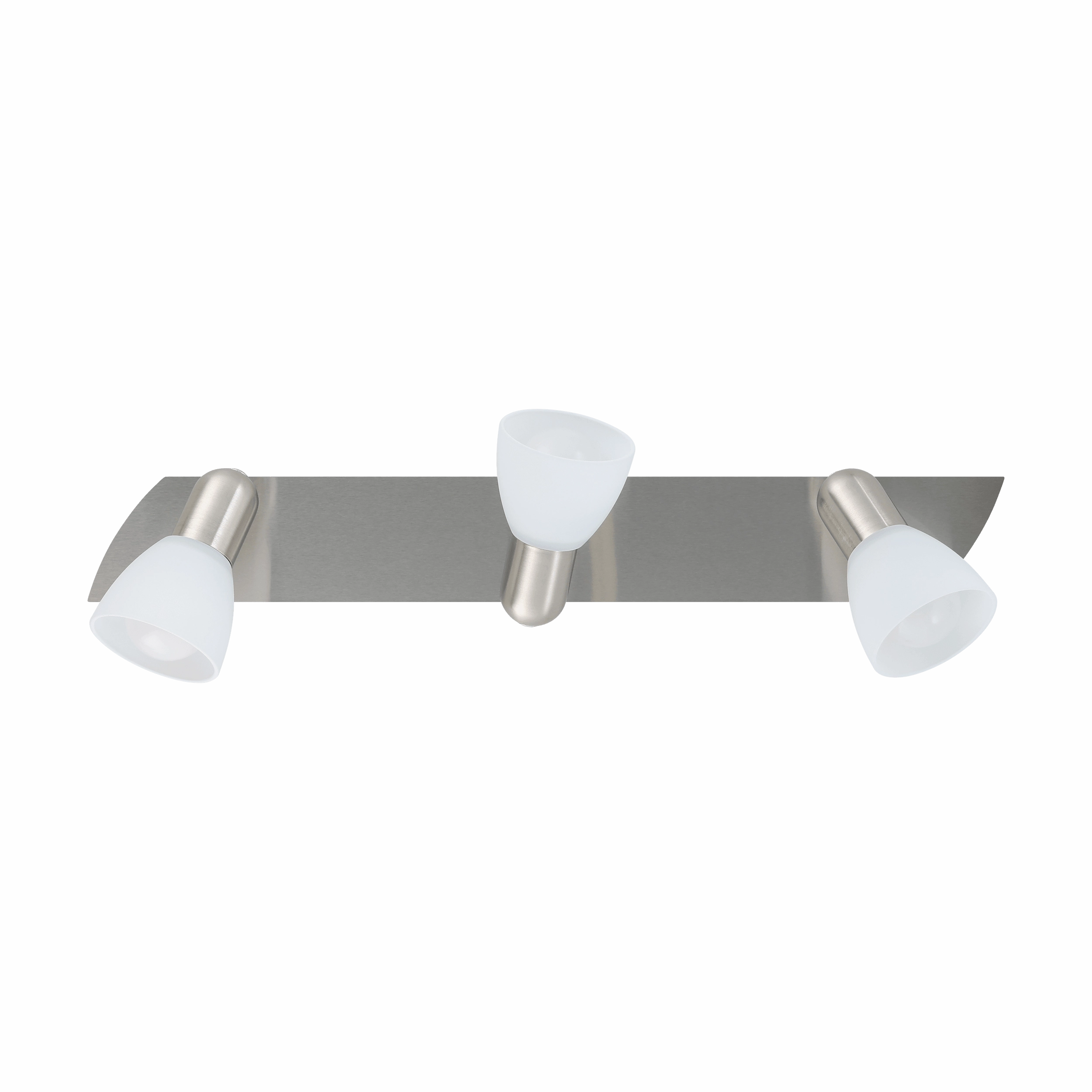 Eglo Enea Nickel & Satin Glass 3 Light Bar Spotlight