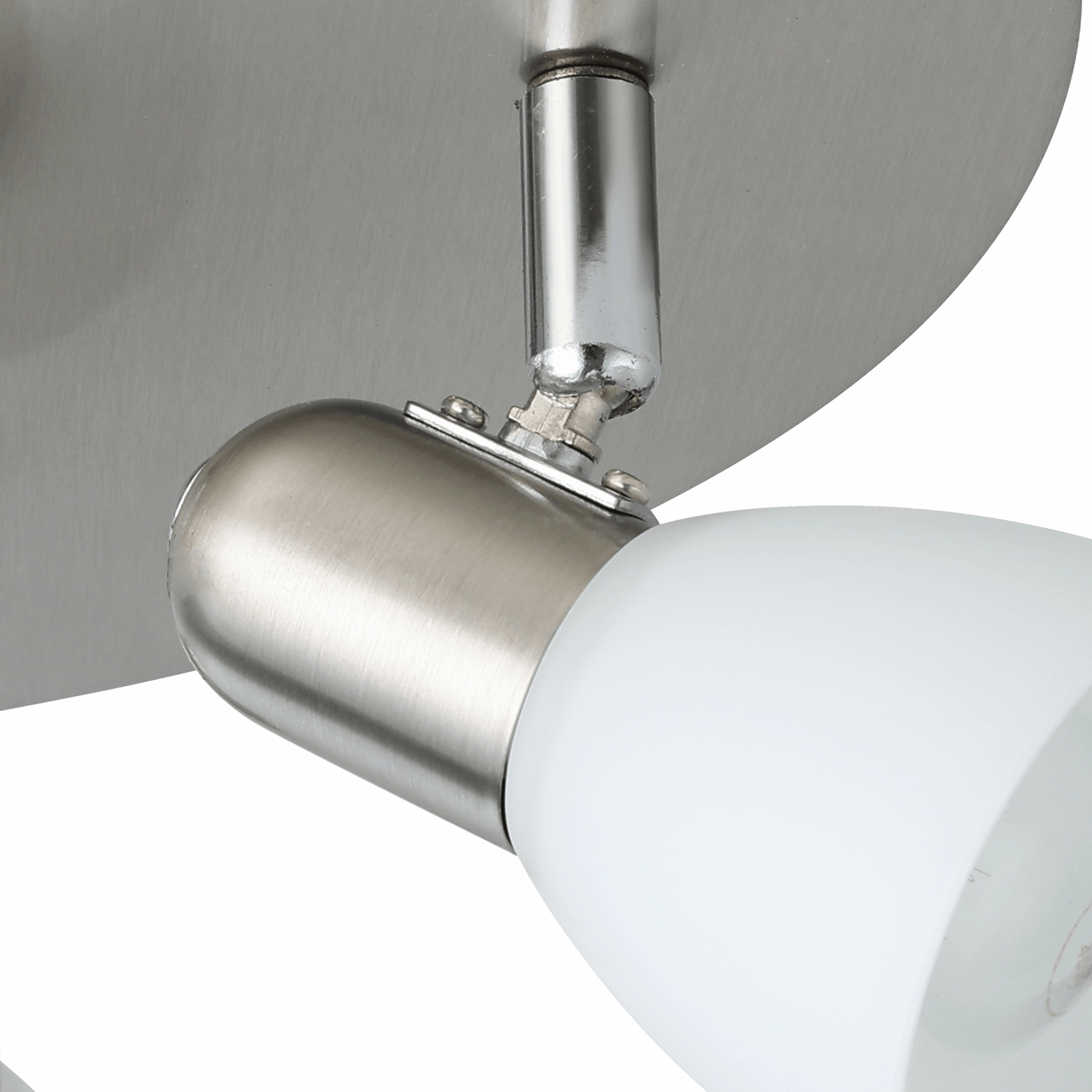 Eglo Enea Nickel & Satin Glass 3 Light Plate Spotlight