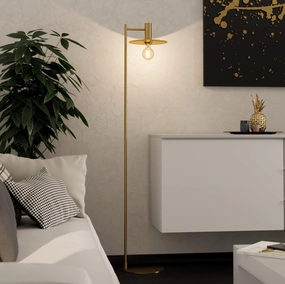 Eglo Escandell Modern Brass Floor Lamp creative lampshade design