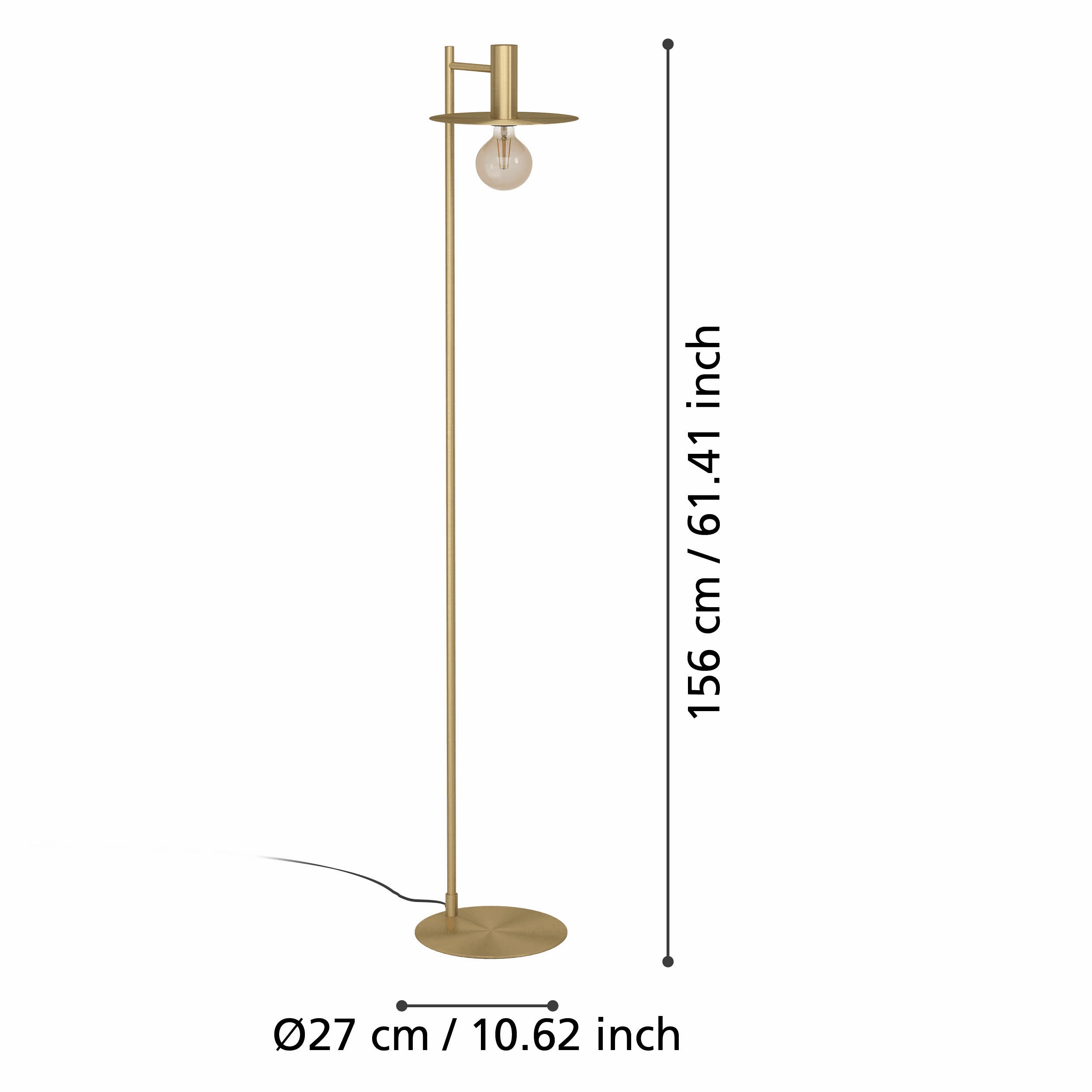 Eglo Escandell Modern Brass Floor Lamp