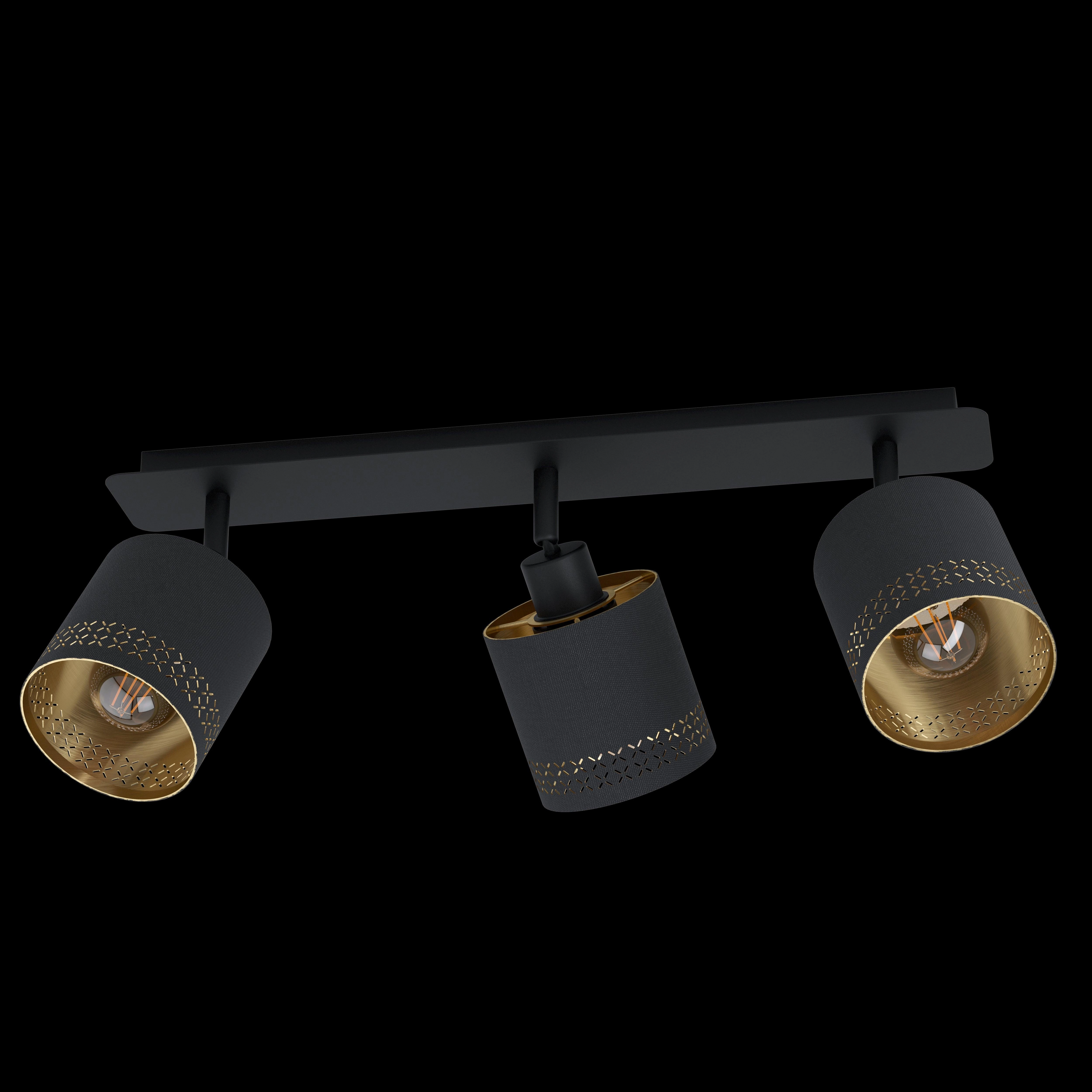 Eglo Esteperra Black & Gold 3 Light Bar Spotlight