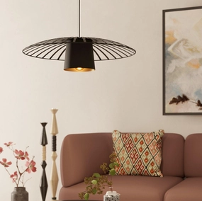 Eglo Felixkirk Black & Gold Metal Ceiling Pendant sleek LED ceiling lamp
