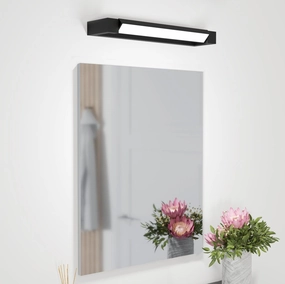 Eglo Gemiliana IP44 LED Black Bathroom Wall Light - 45cm vintage desk lamp