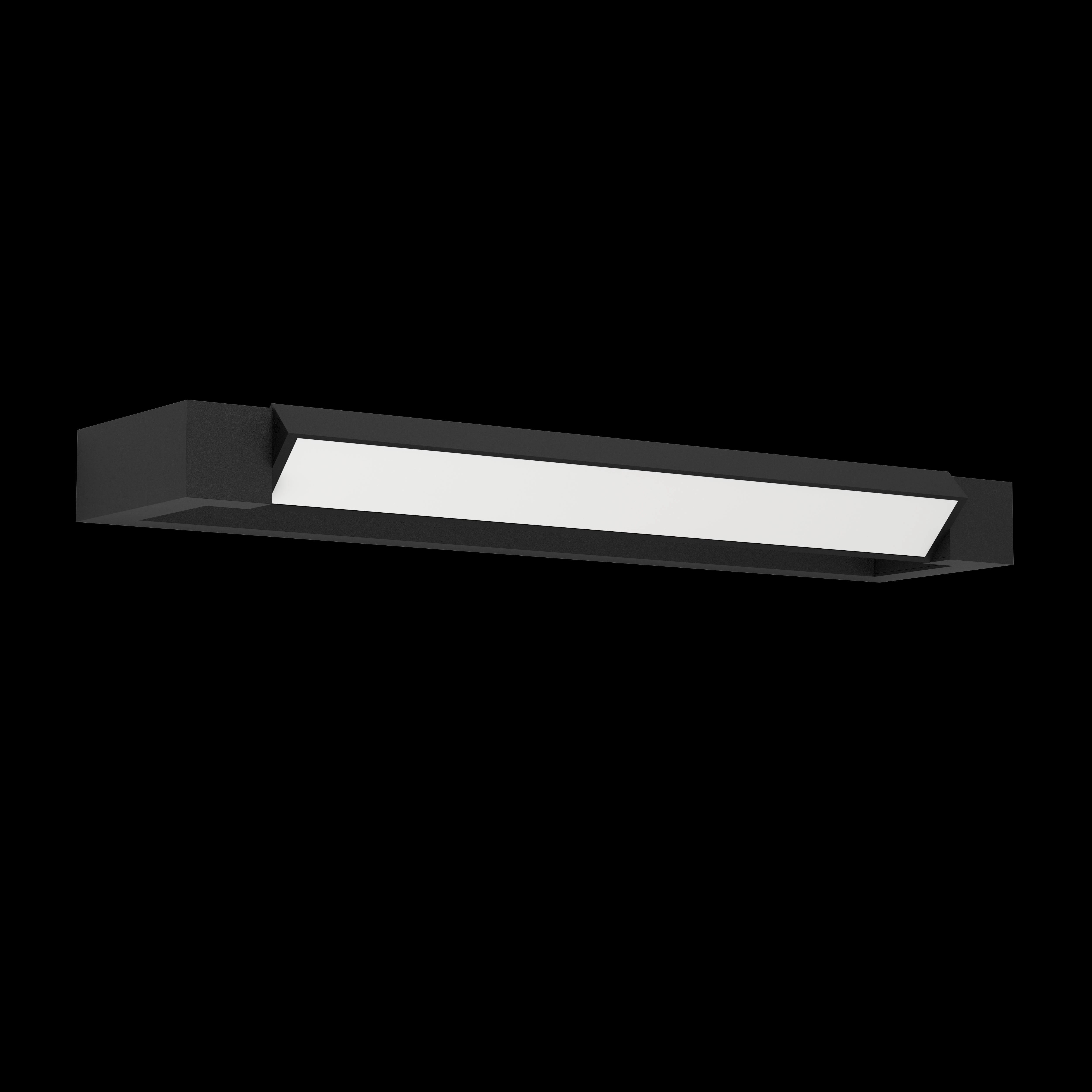 Eglo Gemiliana IP44 LED Black Bathroom Wall Light - 45cm