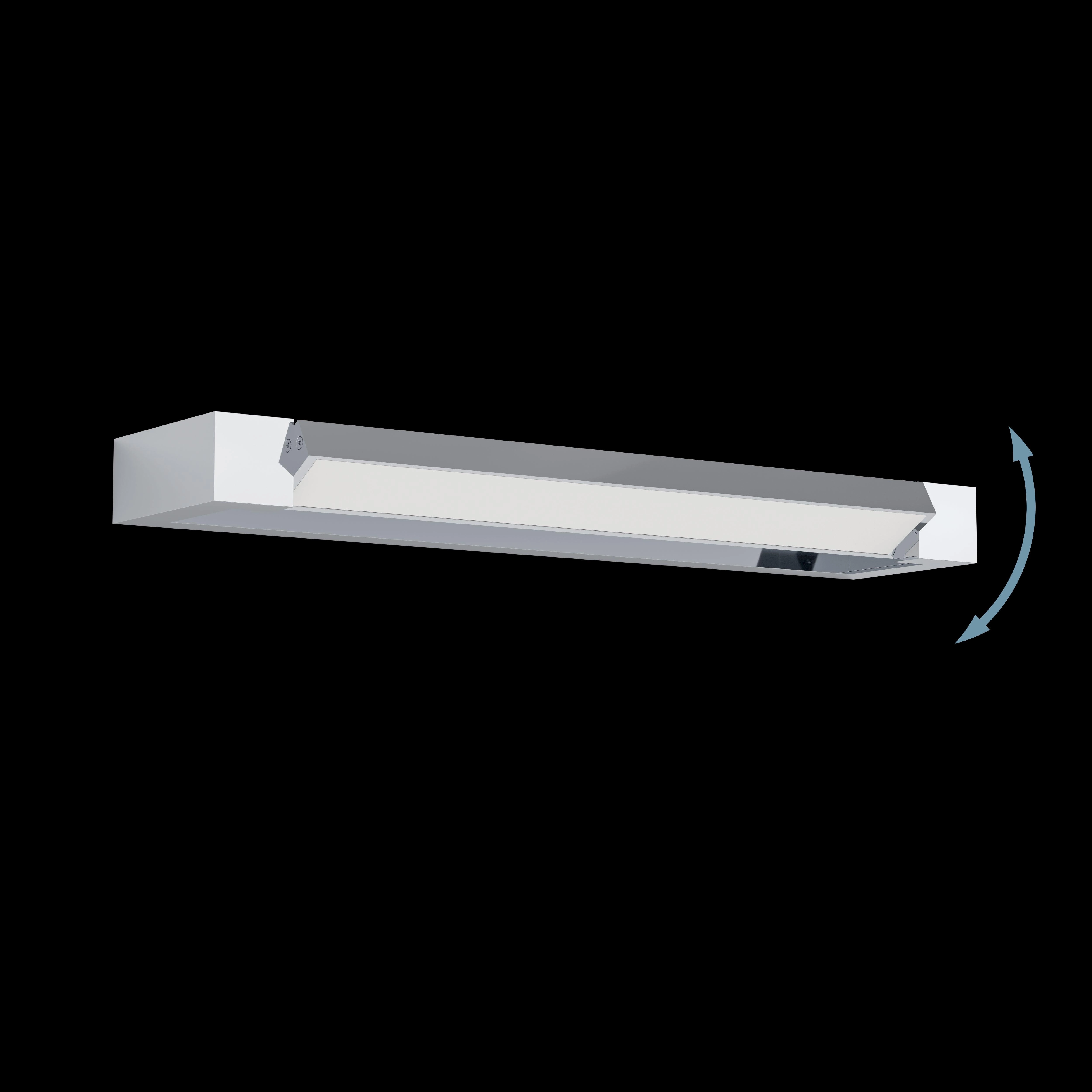 Eglo Gemiliana IP44 LED Chrome Bathroom Wall Light - 45cm
