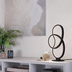 Eglo Gianella Black LED Modern Table Lamp energy-saving LED light
