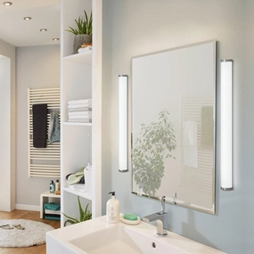 Eglo Gita 2 IP44 Chrome LED Bathroom Wall Light - 90cm vintage desk lamp