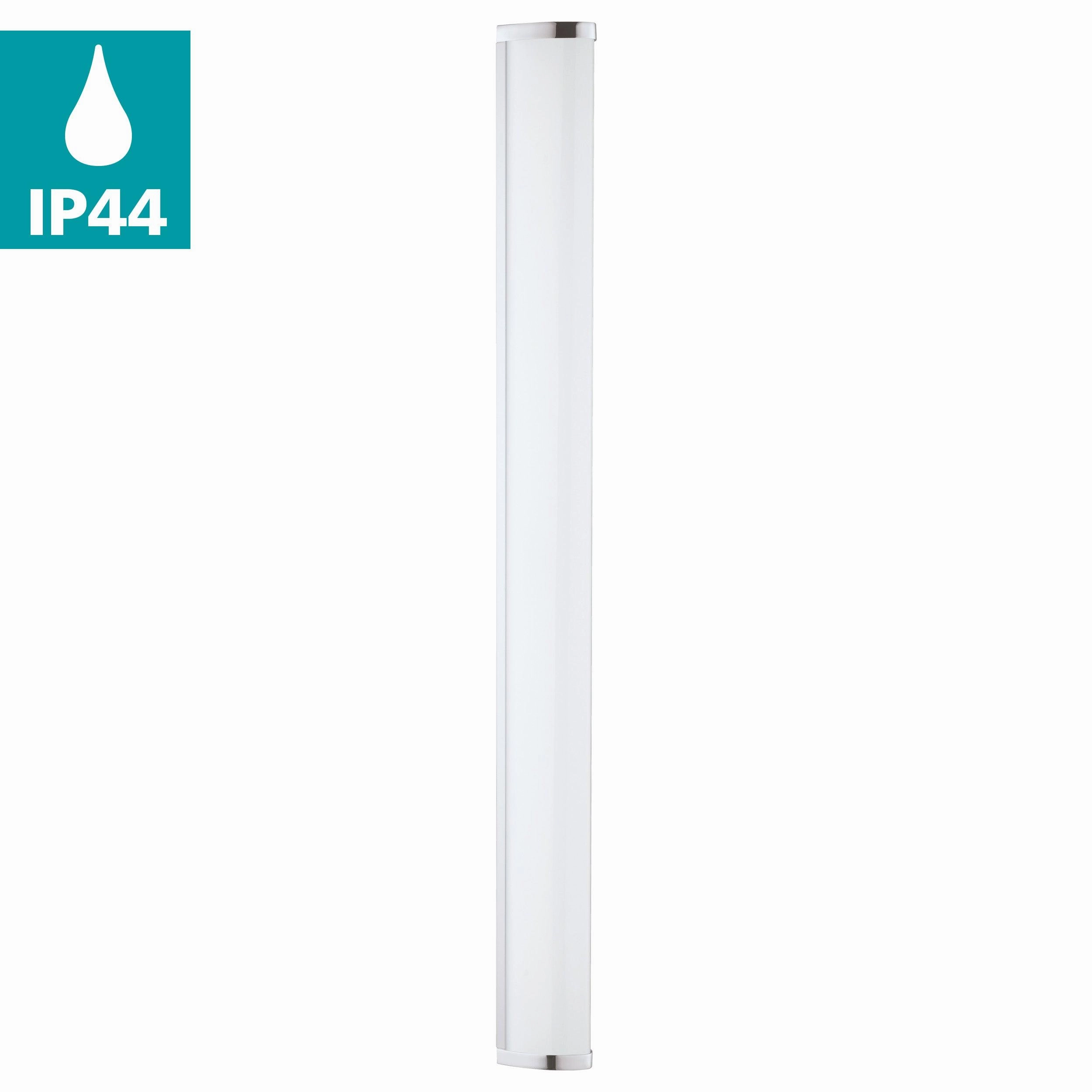 Eglo Gita 2 IP44 Chrome LED Bathroom Wall Light - 90cm