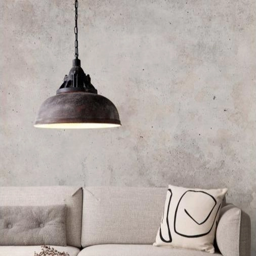 Eglo Grantham 1 Antique Brown Steel Ceiling Pendant sleek LED ceiling lamp