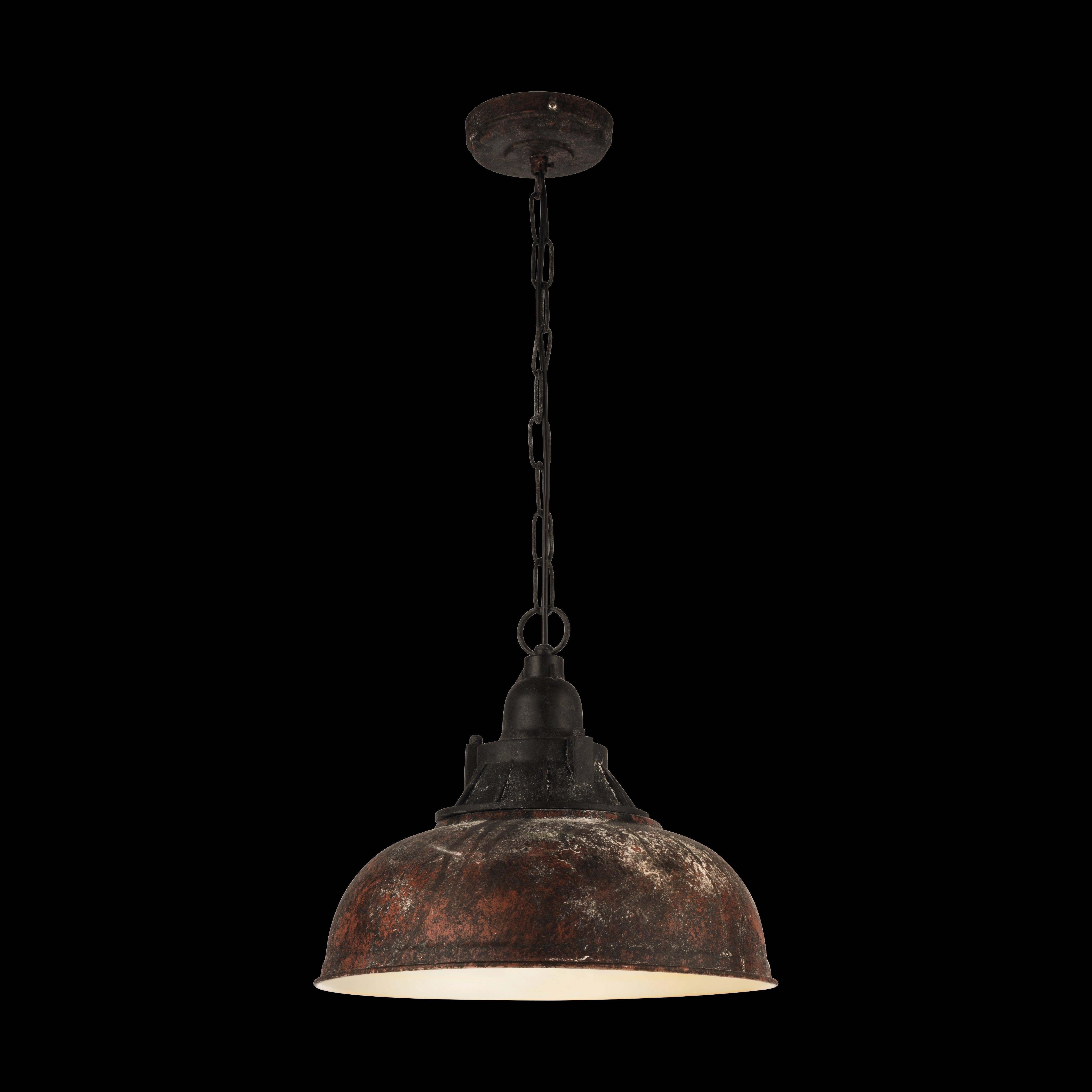 Eglo Grantham 1 Antique Brown Steel Ceiling Pendant