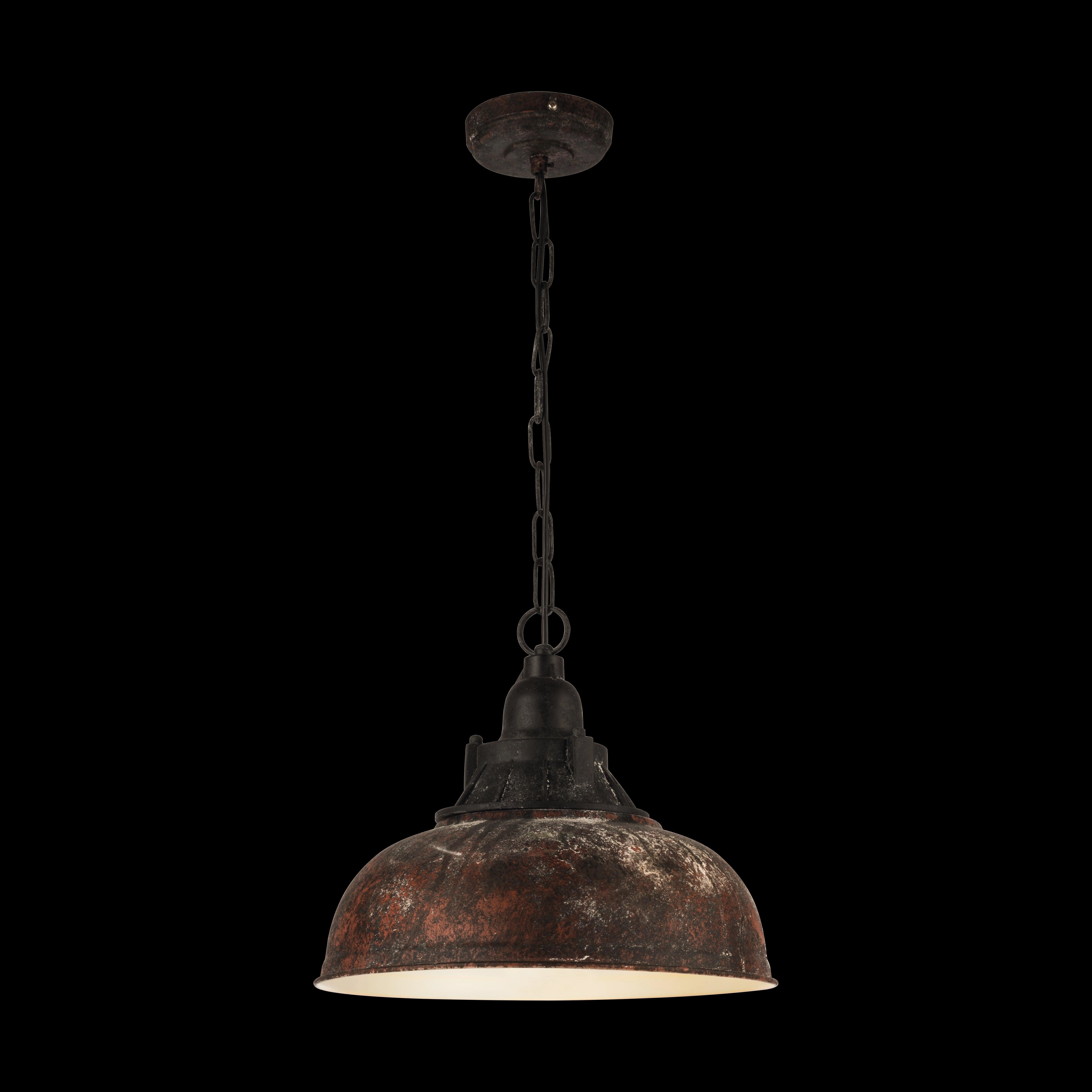 Eglo Grantham 1 Antique Brown Steel Ceiling Pendant