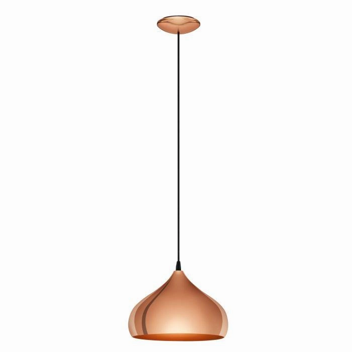 Eglo Hapton Round Copper Metal Ceiling Pendant