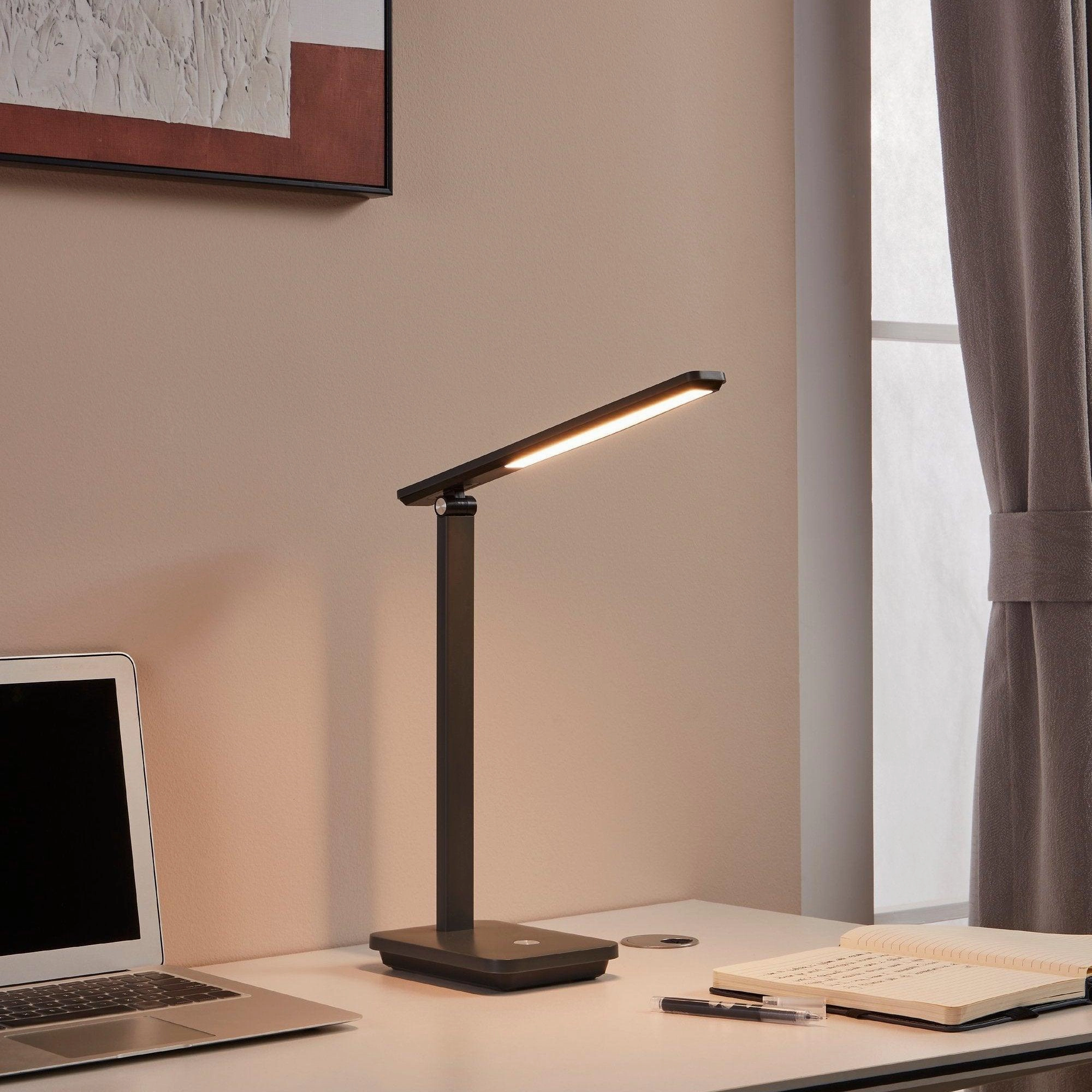 Eglo Iniesta LED Black Touch Desk Lamp energy-saving LED light