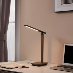 Eglo Iniesta LED Brown Touch Desk Lamp energy-saving LED light