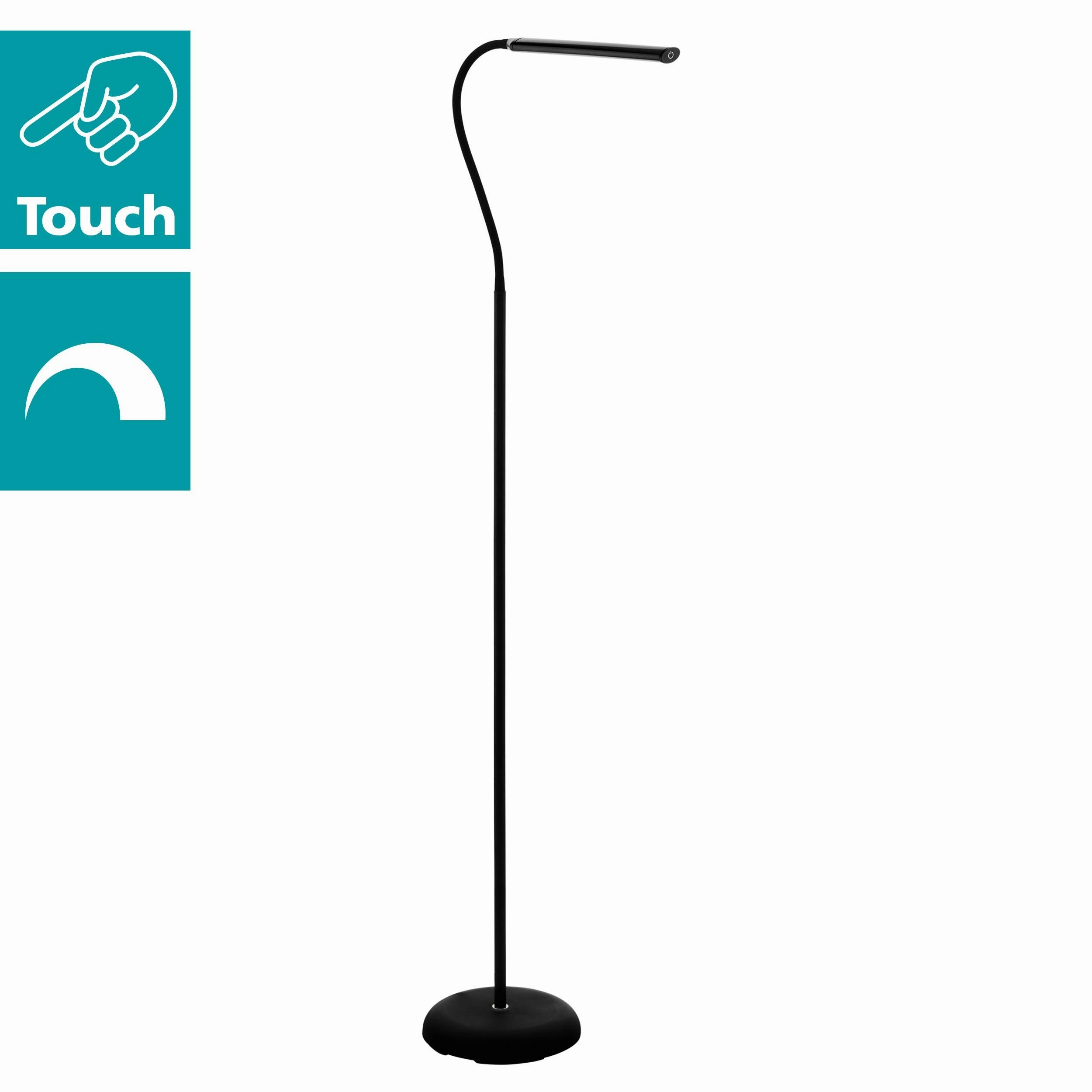 Eglo Laroa Black LED Adjustable Touch Floor Lamp