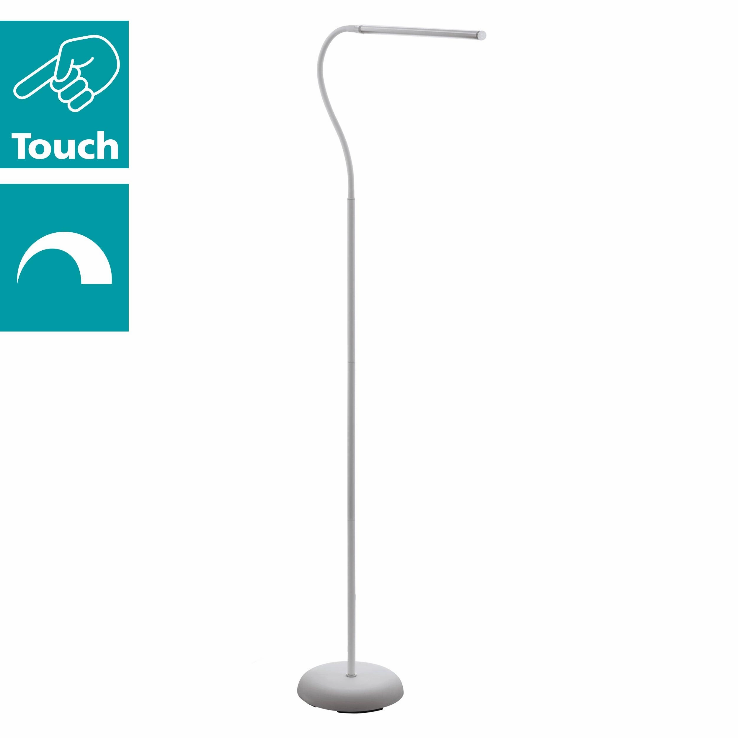 Eglo Laroa White LED Adjustable Touch Floor Lamp
