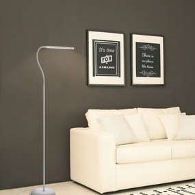 Eglo Laroa White LED Adjustable Touch Floor Lamp creative lampshade design