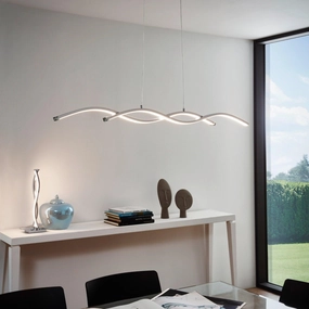 Eglo Lasana 2 2 Light LED Chrome Table Lamp energy-saving LED light
