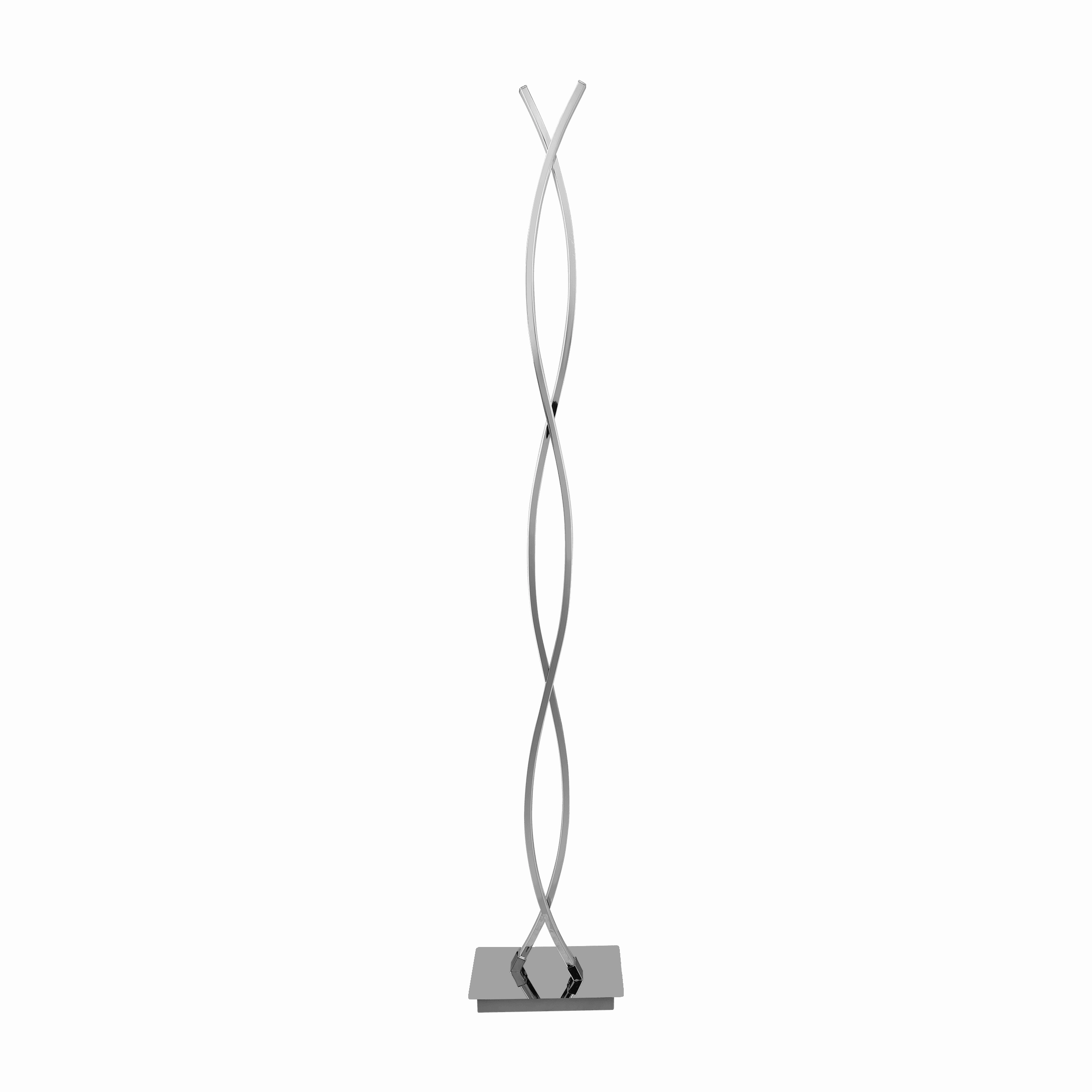 Eglo Lasana 2 Chrome 2 Light LED Modern Floor Lamp