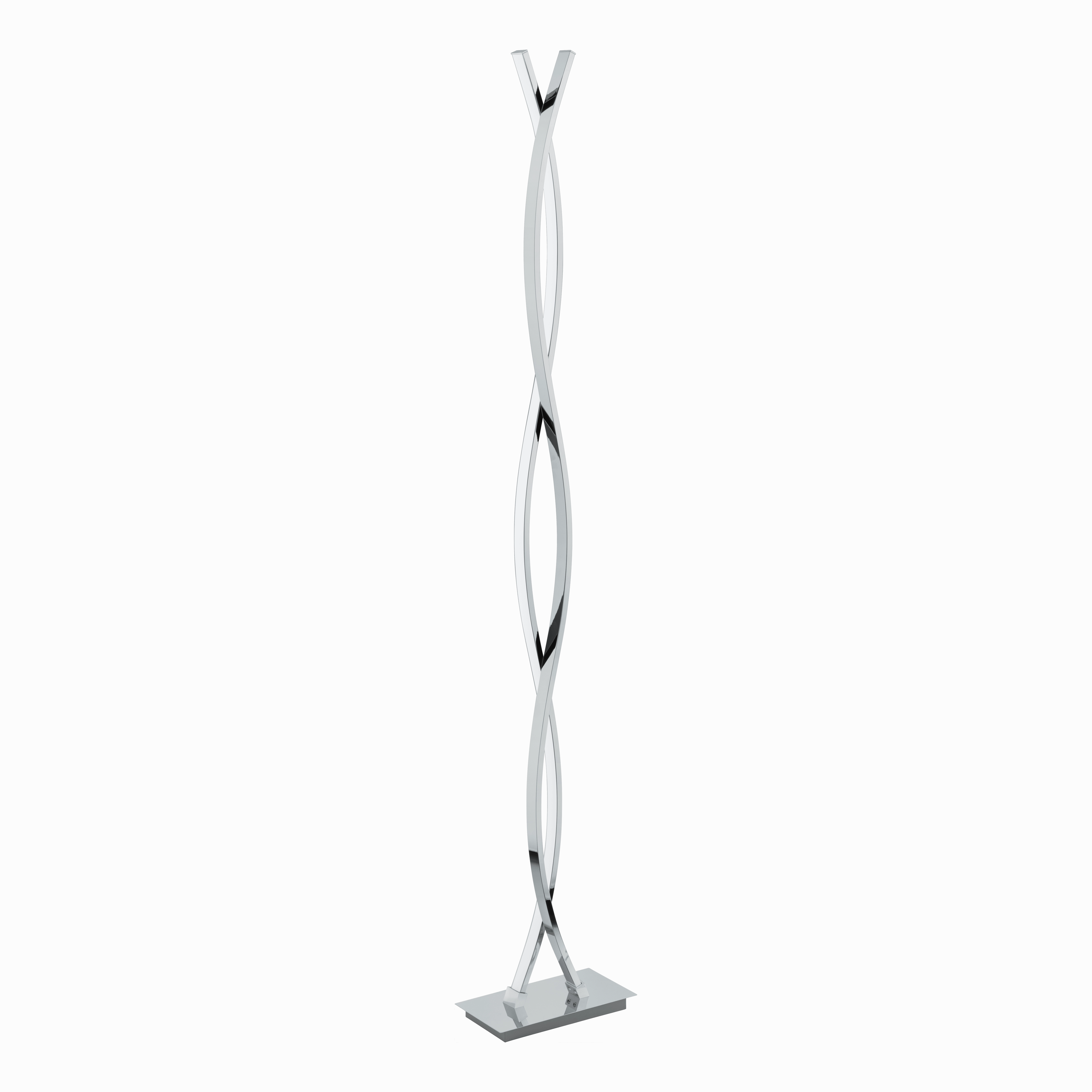 Eglo Lasana 2 Chrome 2 Light LED Modern Floor Lamp