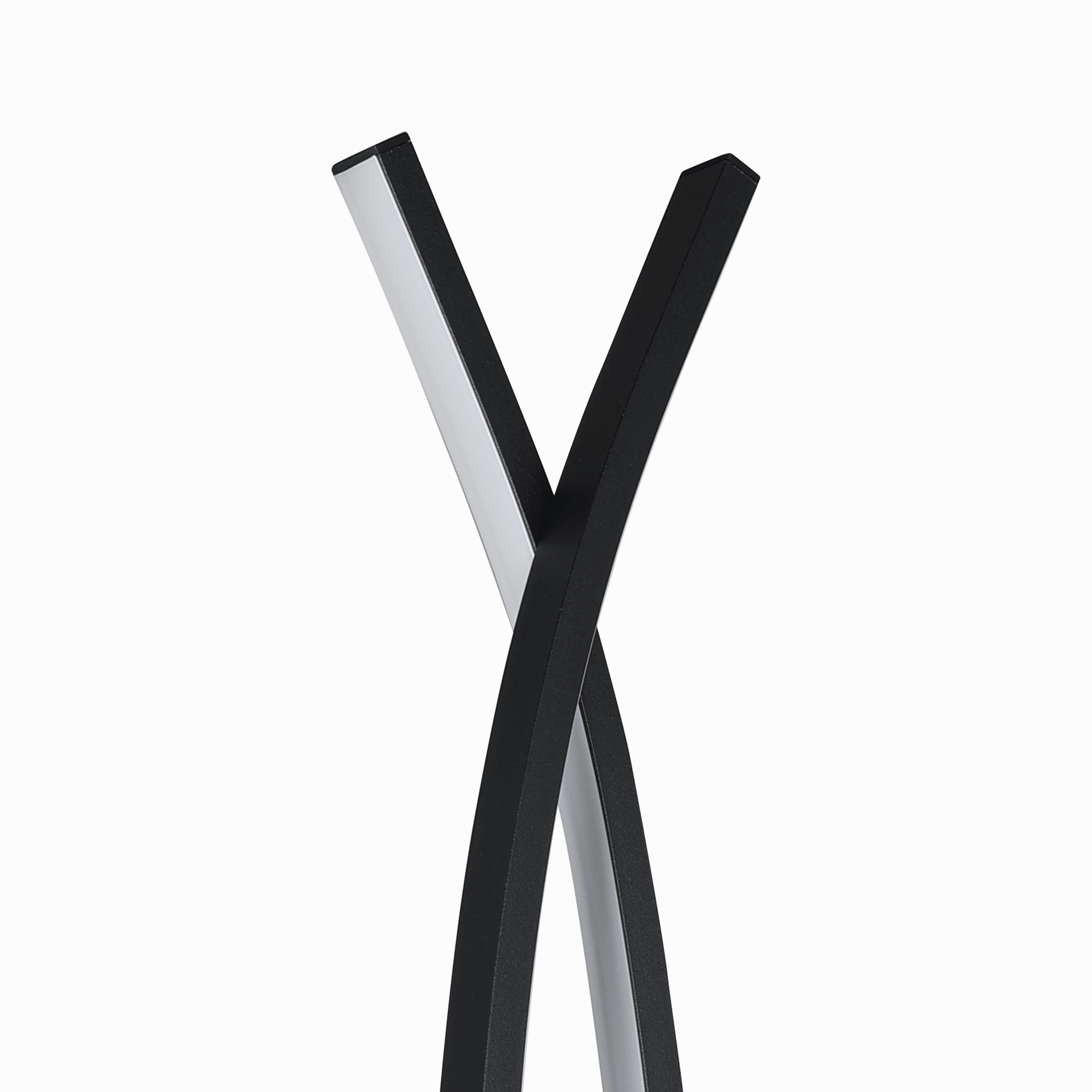 Eglo Lasana 3 LED Modern Two Light Black Floor Lamp