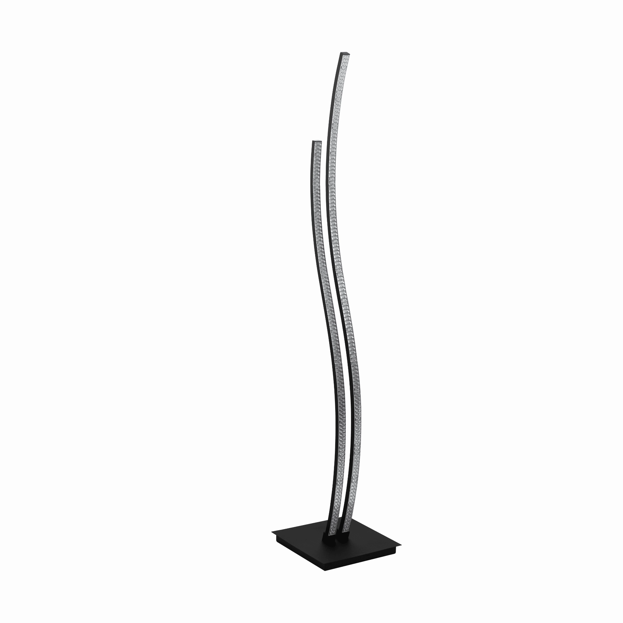 Eglo Lejias LED Black Floor Lamp With Plastic Crystal Finish