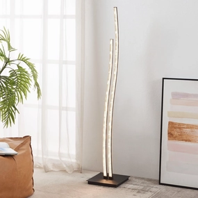 Eglo Lejias LED Black Floor Lamp With Plastic Crystal Finish creative lampshade design