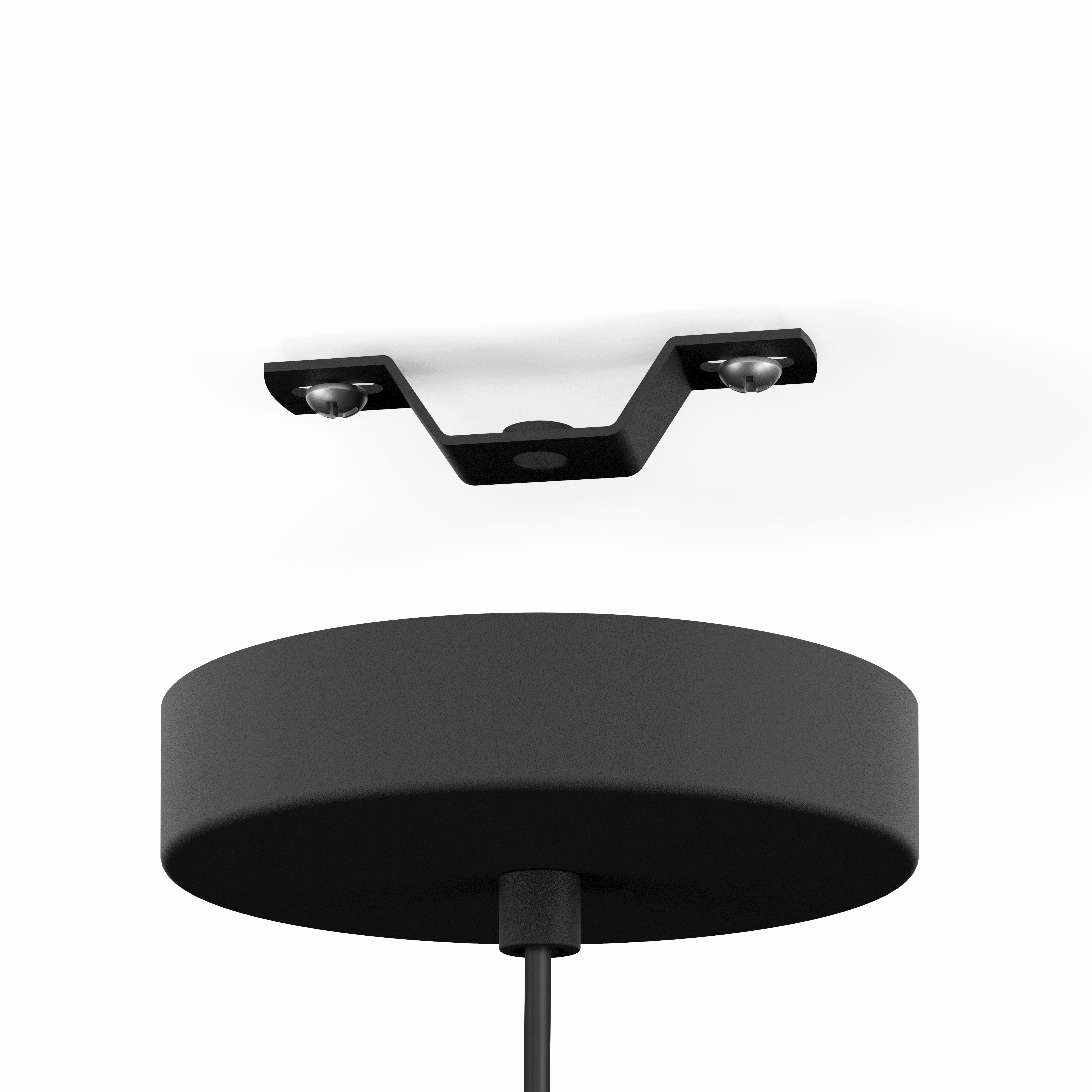 Eglo Libertad Black Metal & Wood Frame Ceiling Pendant