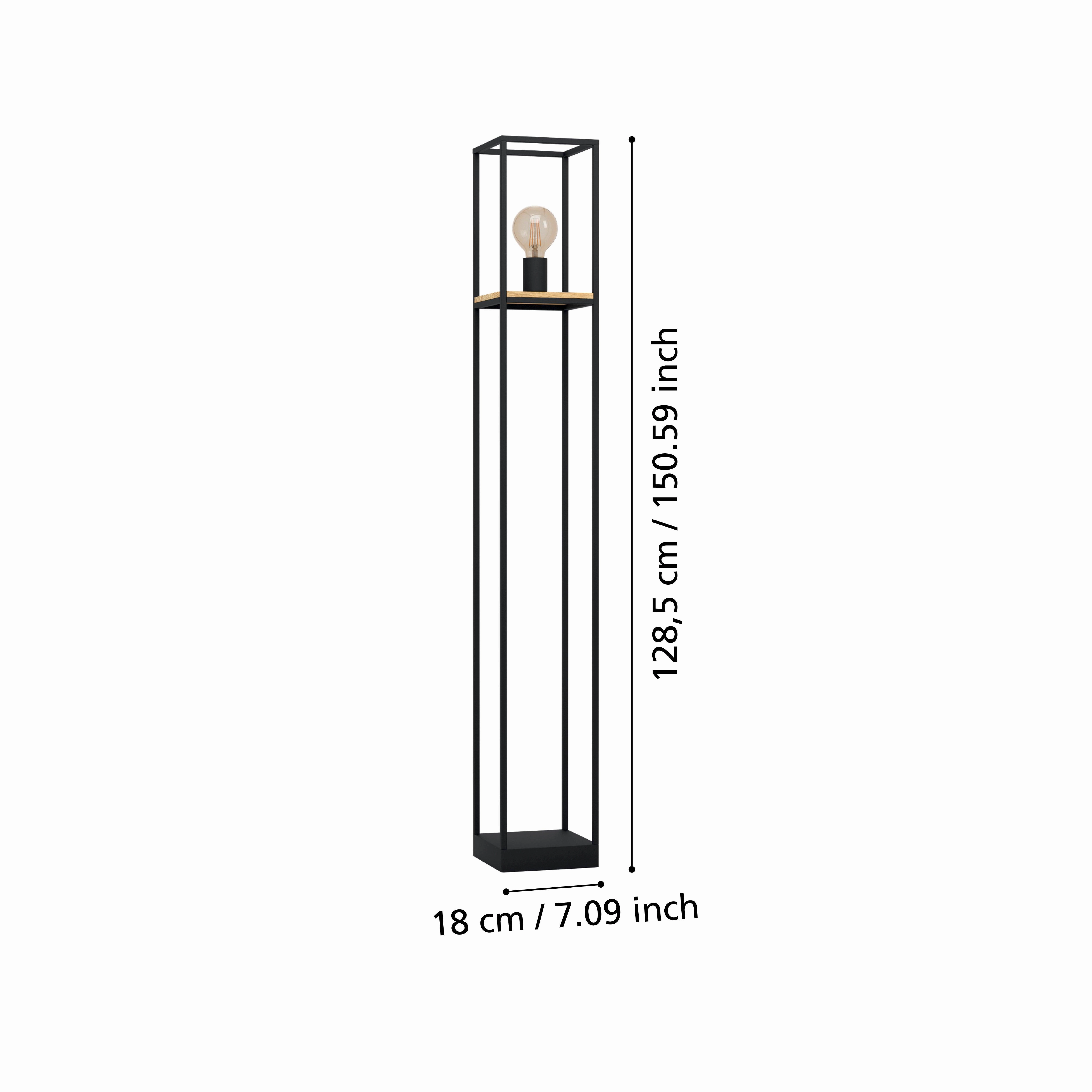 Eglo Libertad Rectangular Metal Framed Floor Lamp
